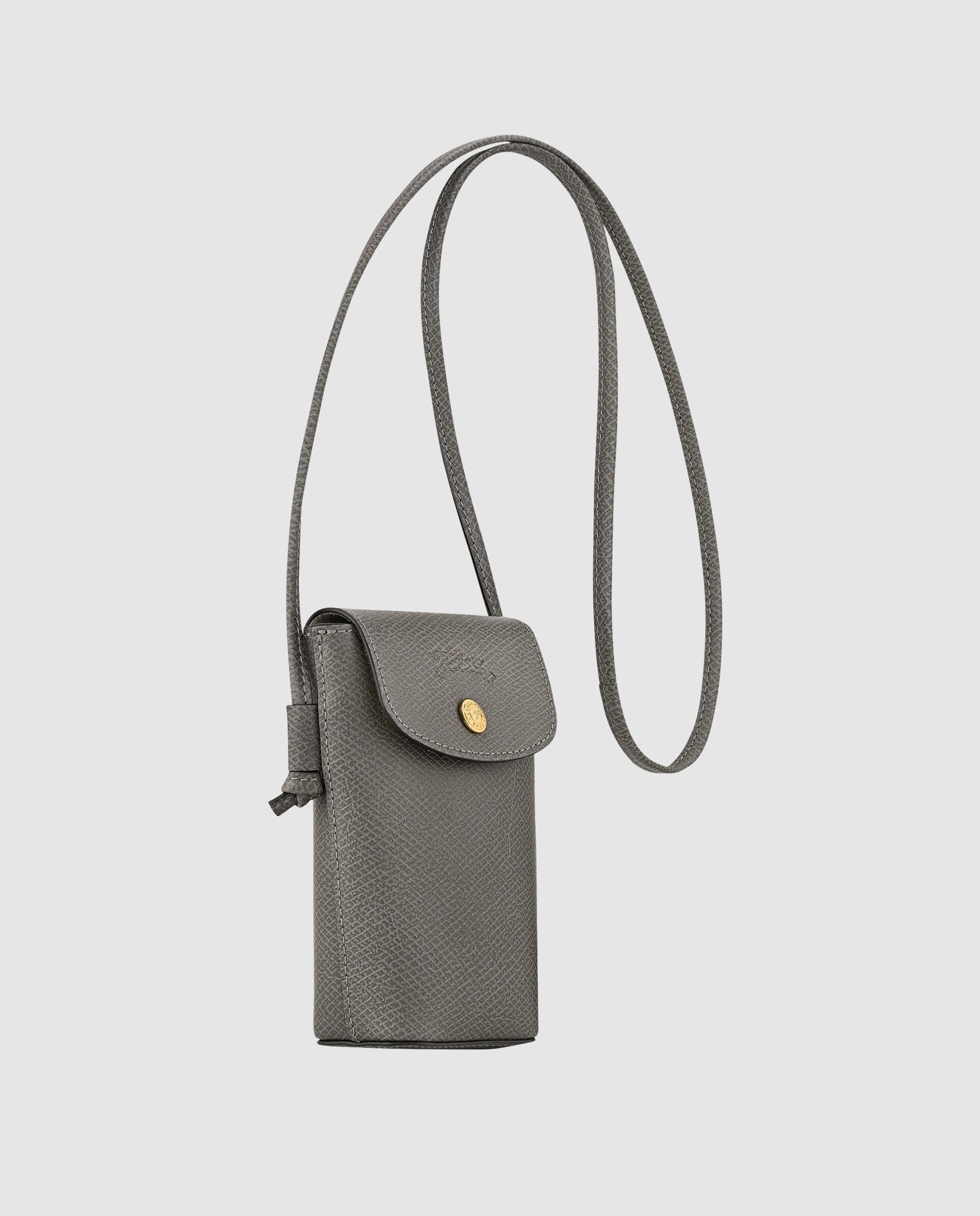 Bolso para móvil de mujer épure - Longchamp - Gris Gris-3