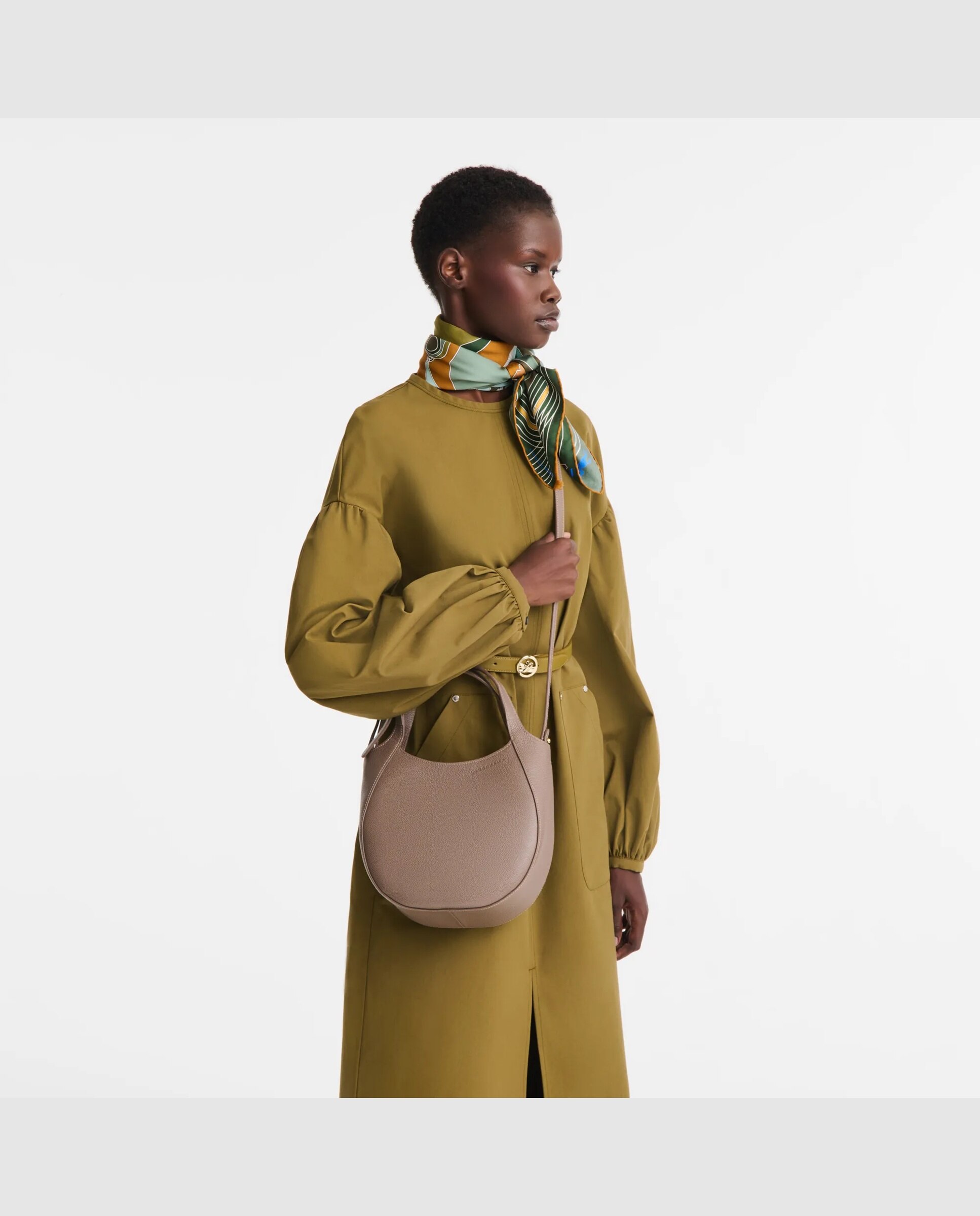 Bolsos de mano de mujer le foulonné en talla s - Longchamp - Gris claro Gris claro-2