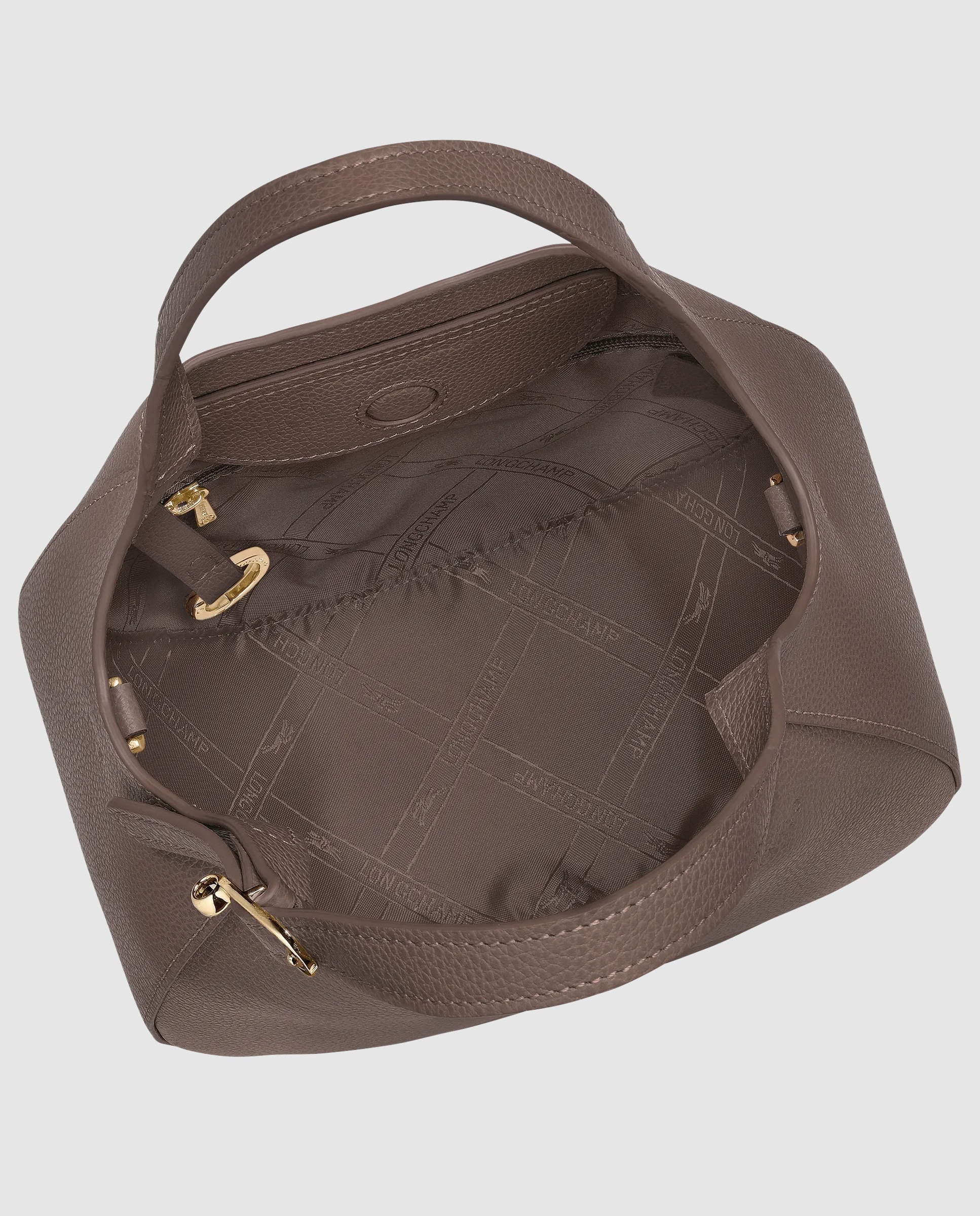 Bolsos de mano de mujer le foulonné en talla s - Longchamp - Gris claro Gris claro-6