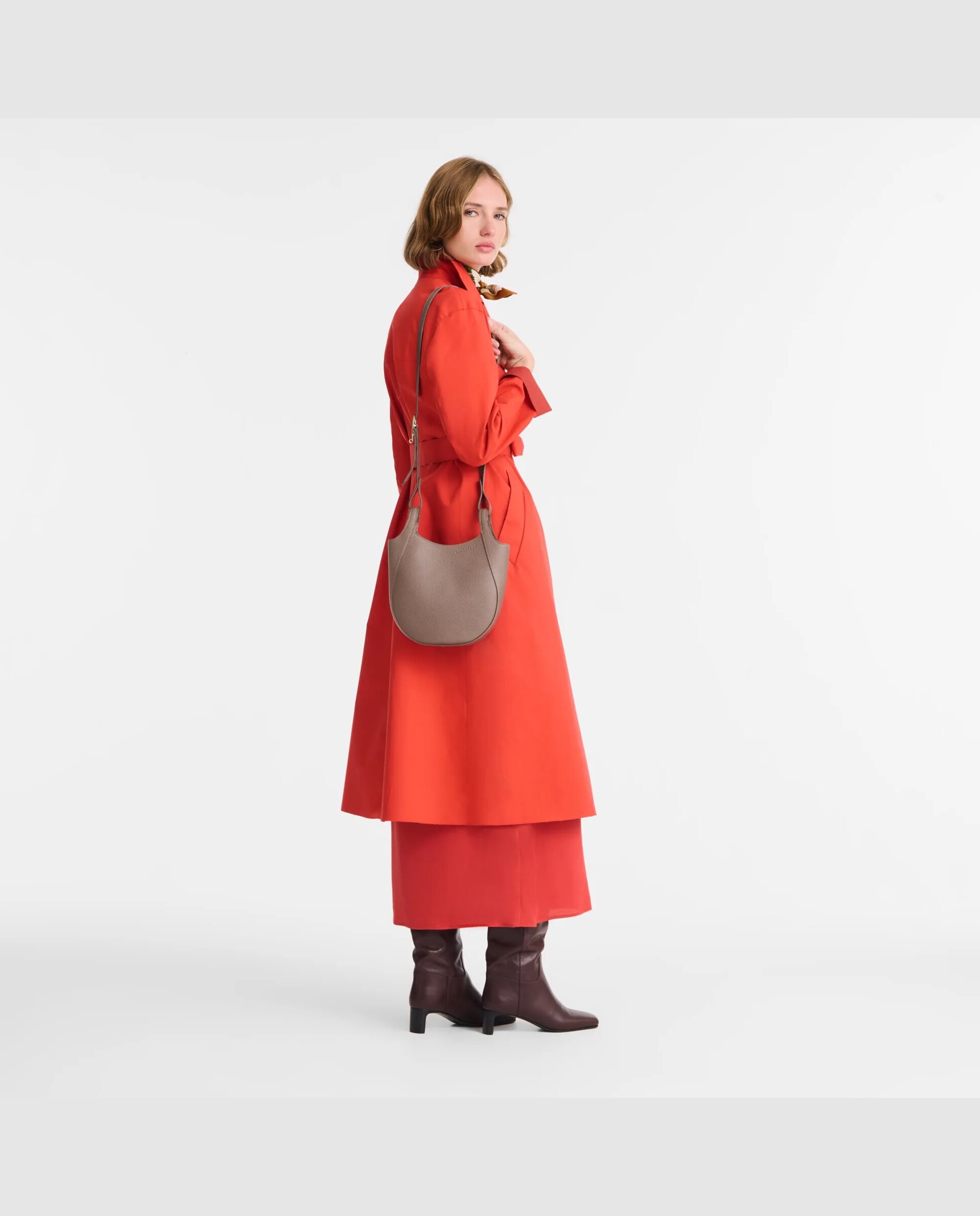 Bandoleras de mujer le foulonné en talla s - Longchamp - Gris claro Gris claro-2