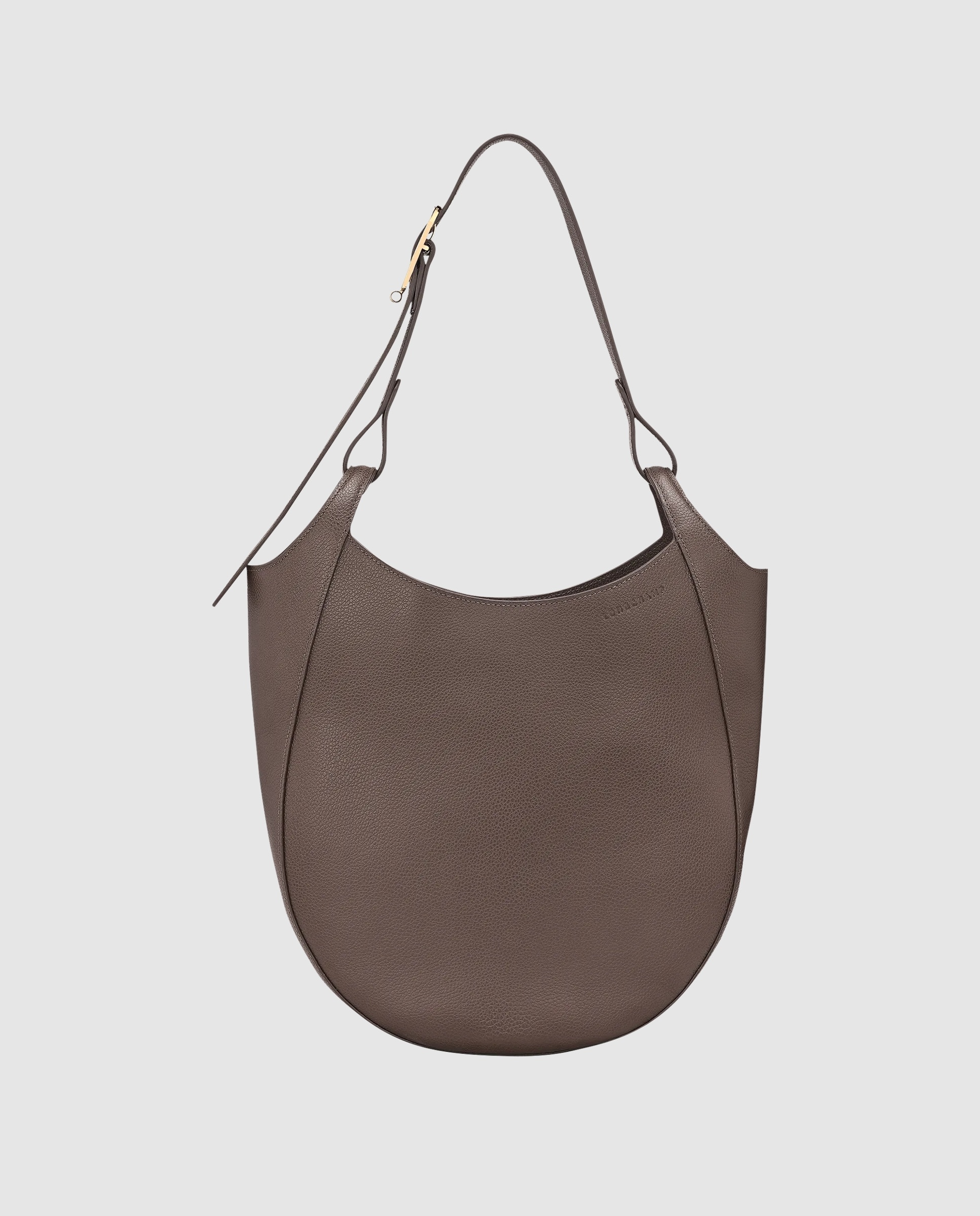 Bolsos de hombro de mujer le foulonné en talla l - Longchamp - Gris claro Gris claro-1