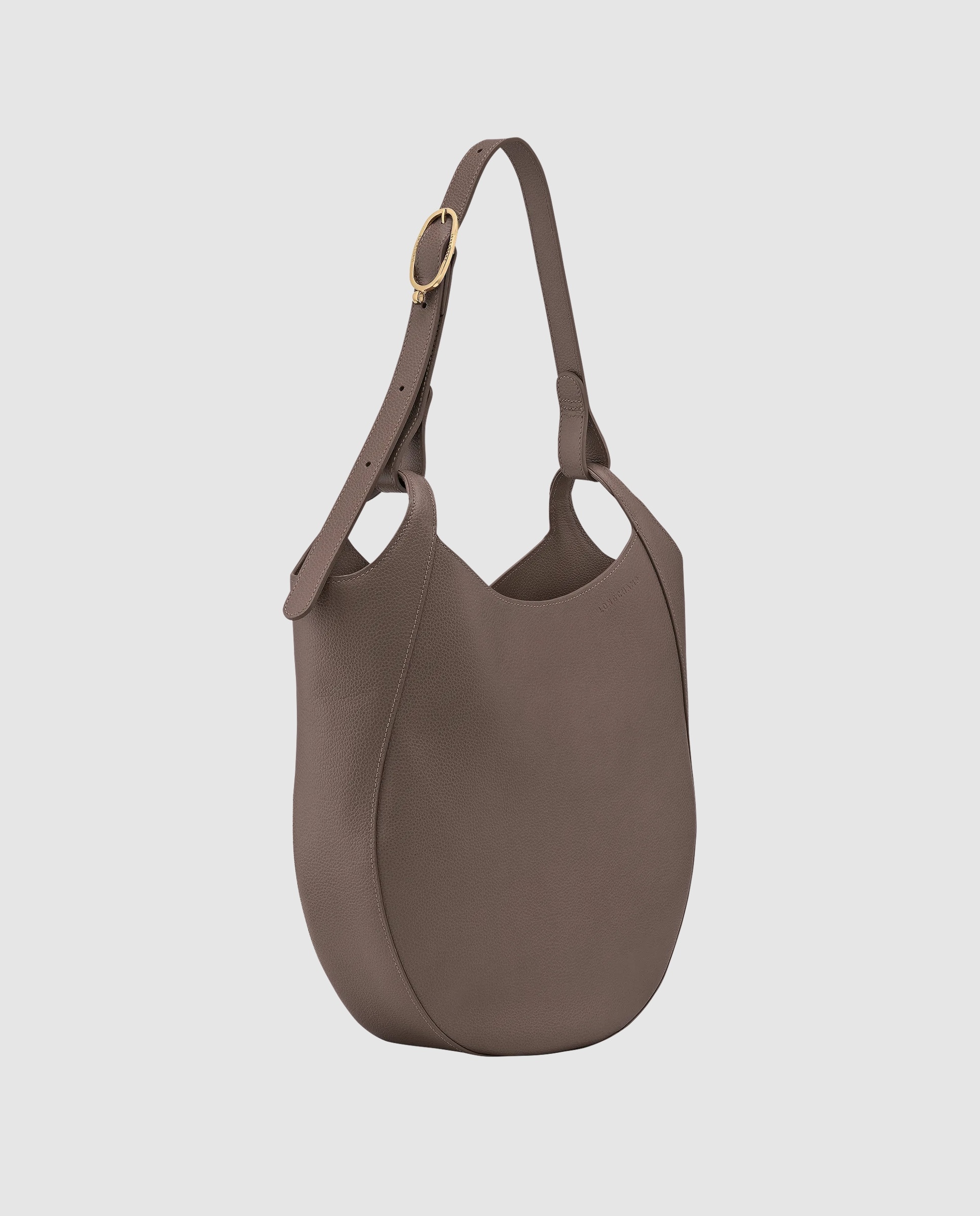 Bolsos de hombro de mujer le foulonné en talla l - Longchamp - Gris claro Gris claro-3