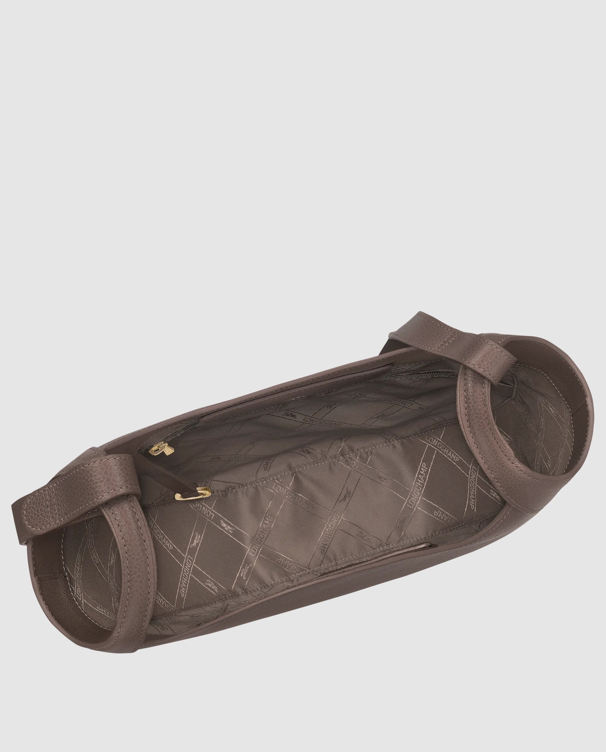 Bolsos de hombro de mujer le foulonné en talla l - Longchamp - Gris claro Gris claro-5