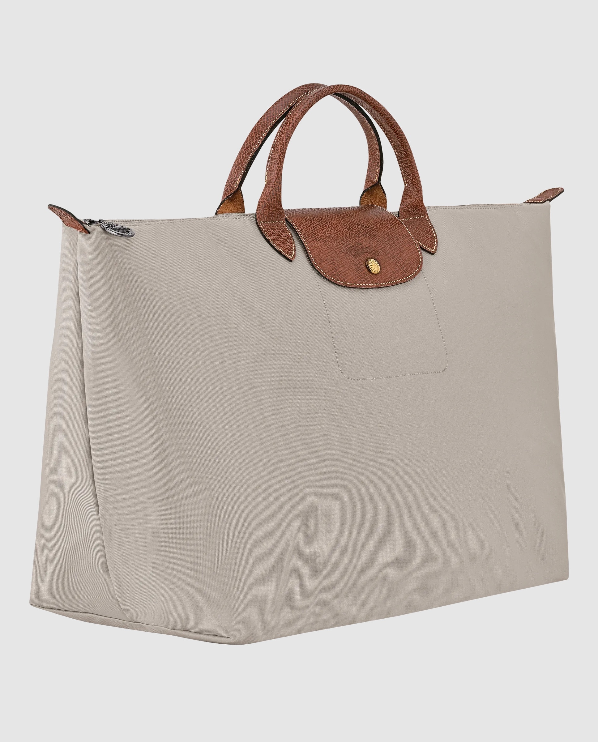 Bolso Le Pliage Original blanda con capacidad de 30L - Longchamp - Gris claro Gris claro-3