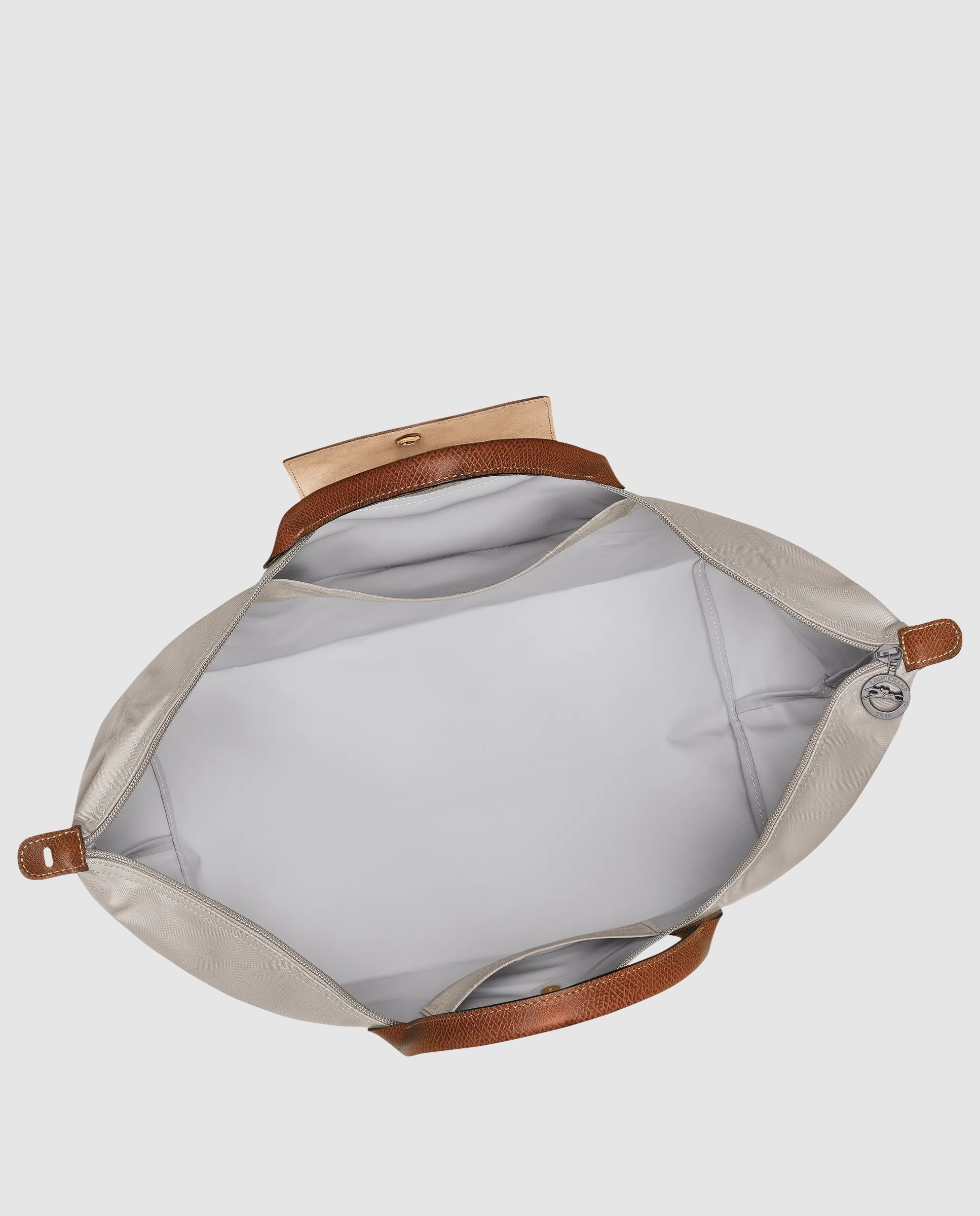 Bolso Le Pliage Original blanda con capacidad de 30L - Longchamp - Gris claro Gris claro-5