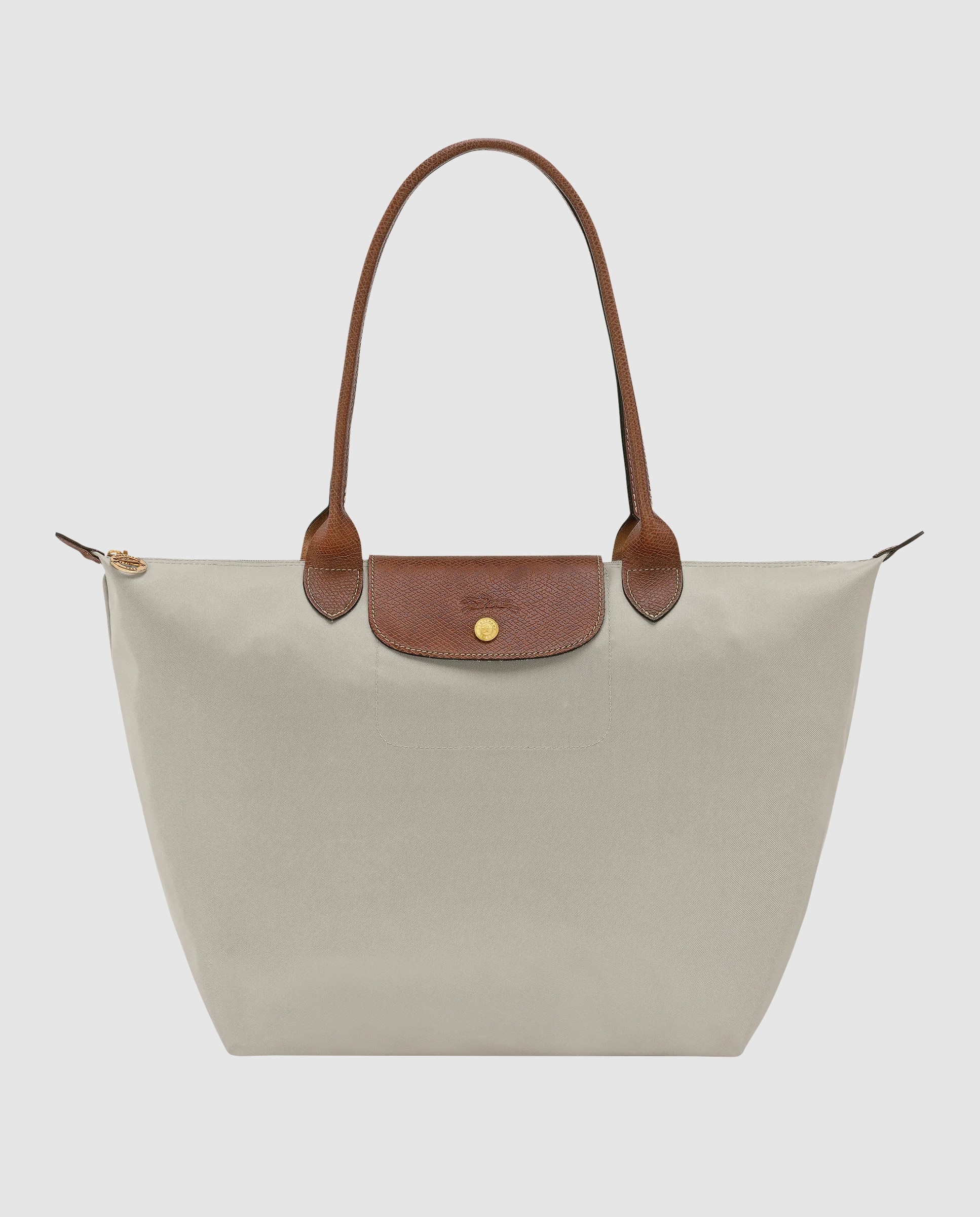 Bolsos de hombro de mujer le pliage original en talla l - Longchamp - Gris claro Gris claro-1