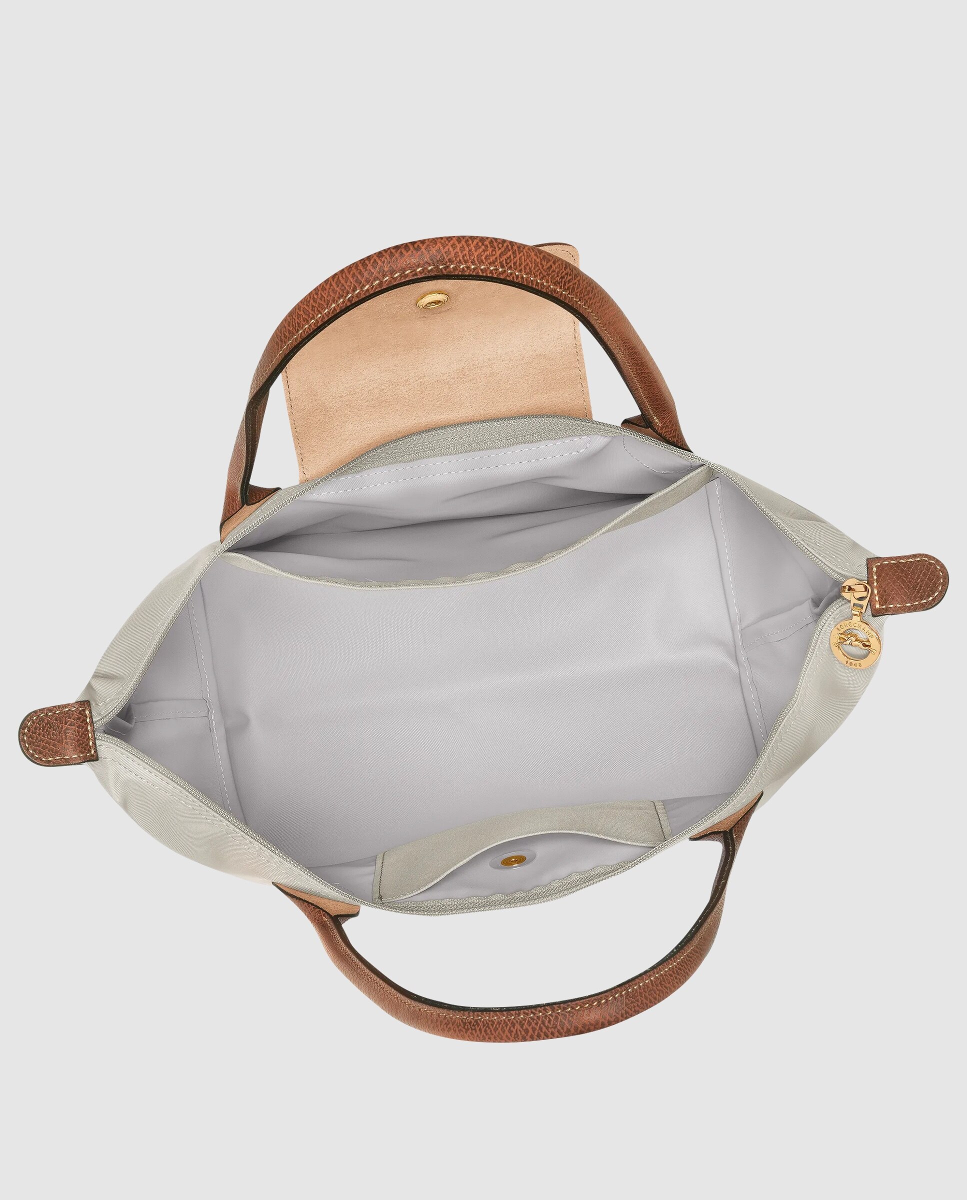 Bolsos de hombro de mujer le pliage original en talla m - Longchamp - Gris claro Gris claro-5