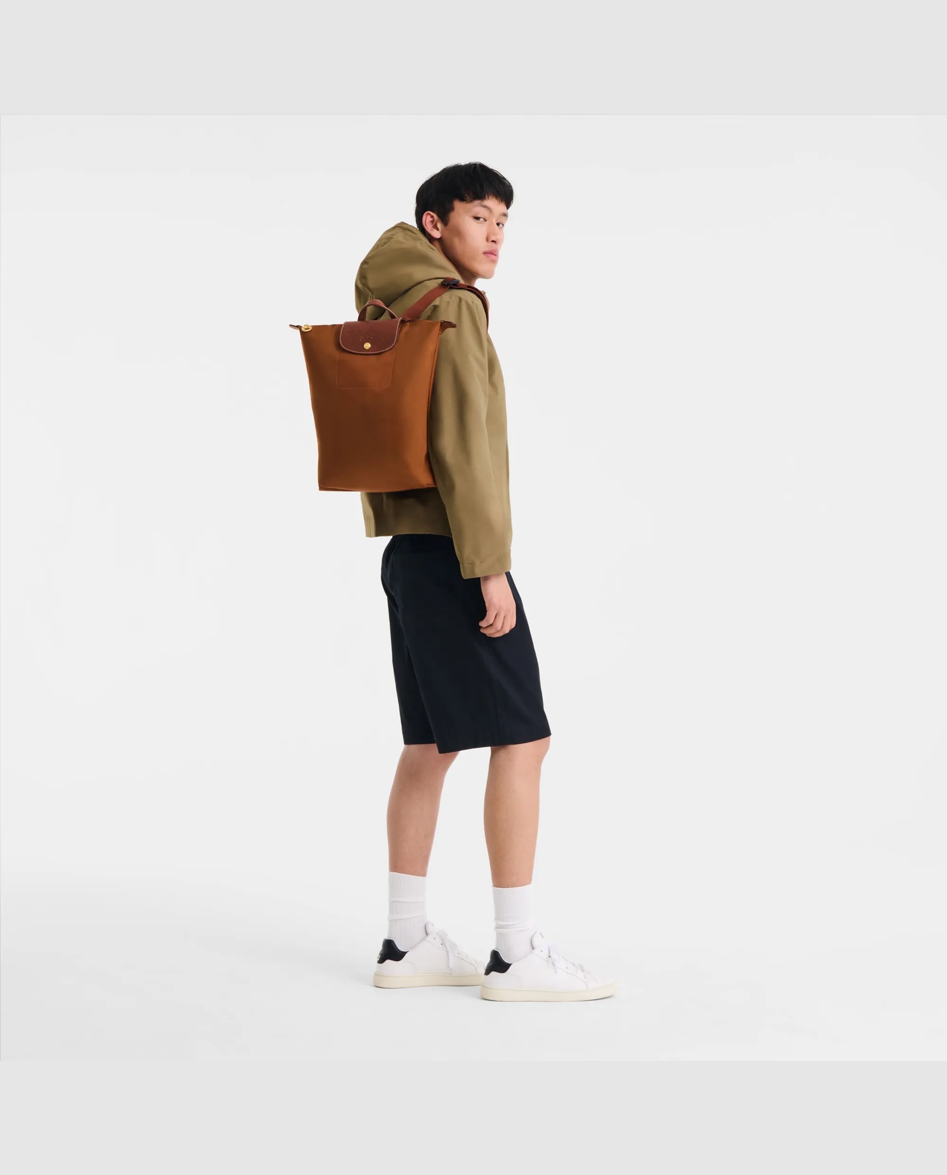 Mochilas de mujer le pliage original en talla m - Longchamp - Marrón claro Marrón claro-2