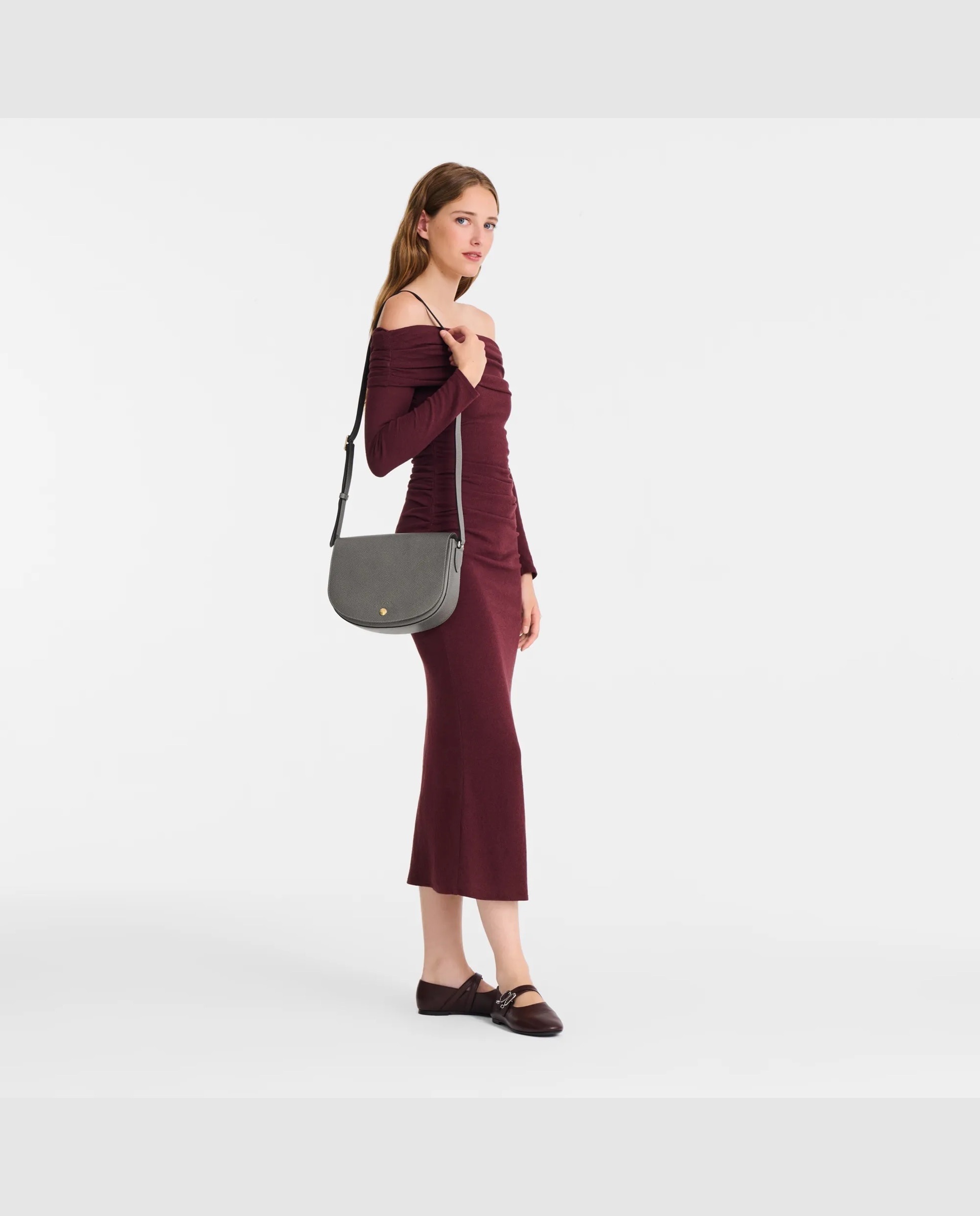 Bandoleras de mujer epure en talla m - Longchamp - Gris oscuro Gris oscuro-2