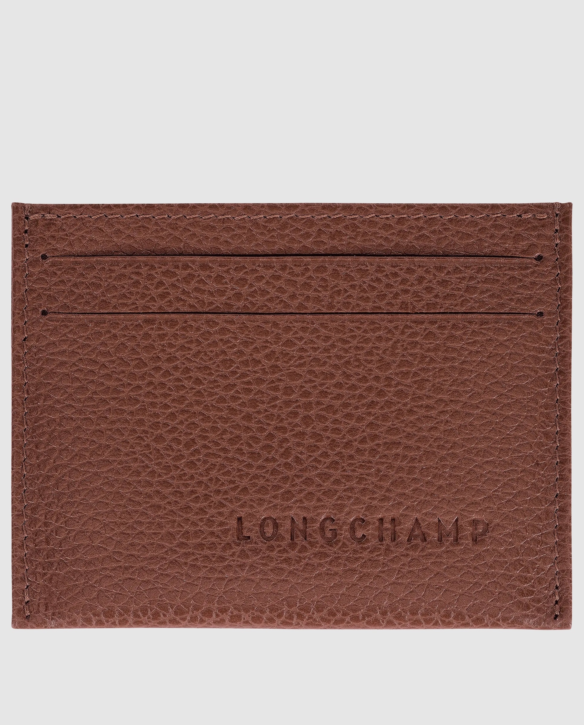 Tarjeteros de mujer le foulonné - Longchamp - Moka Moka-1