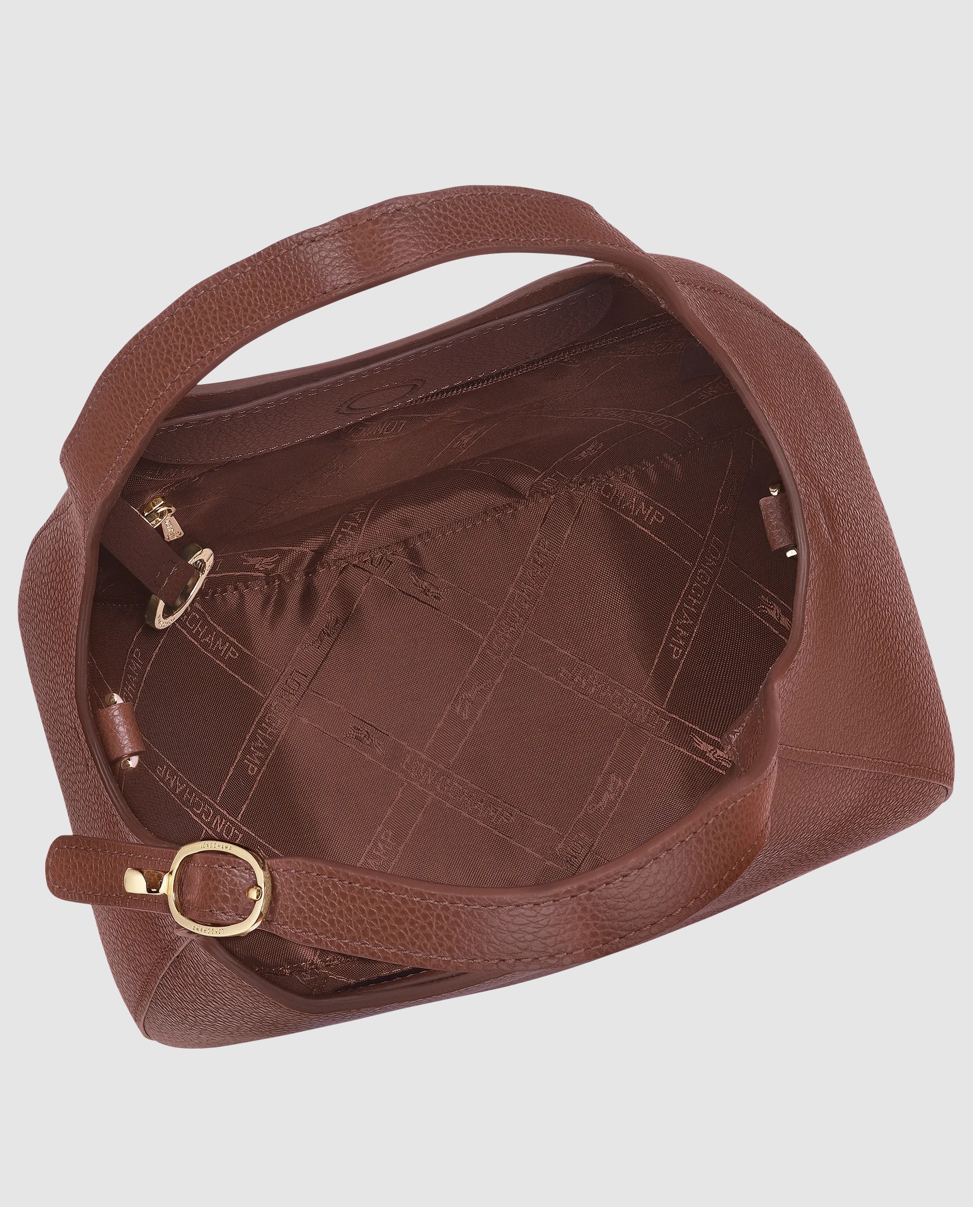 Bolsos de mano de mujer le foulonné en talla s - Longchamp - Marrón oscuro Marrón oscuro-6