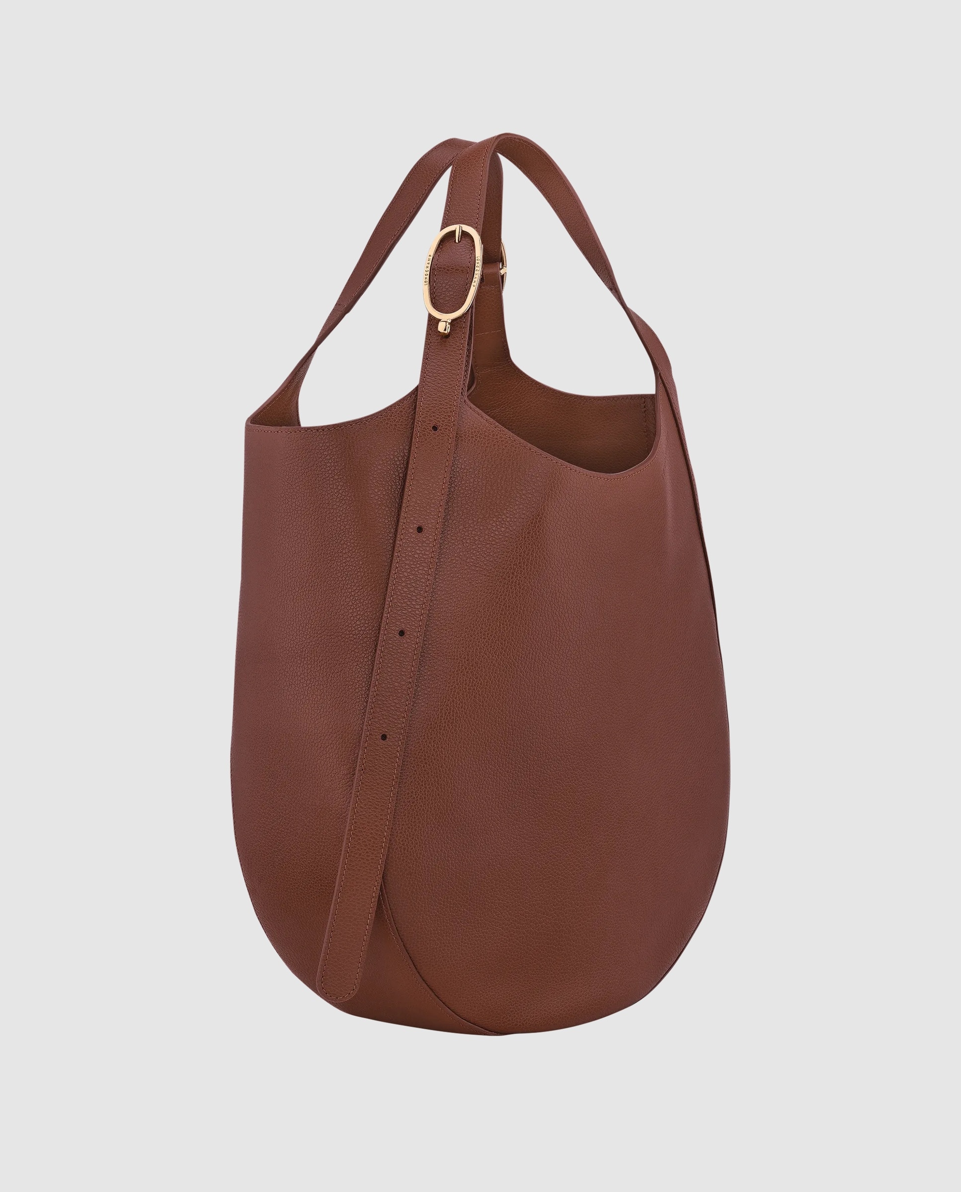 Bolsos de hombro de mujer le foulonné en talla xl - Longchamp - Marrón oscuro Marrón oscuro-3