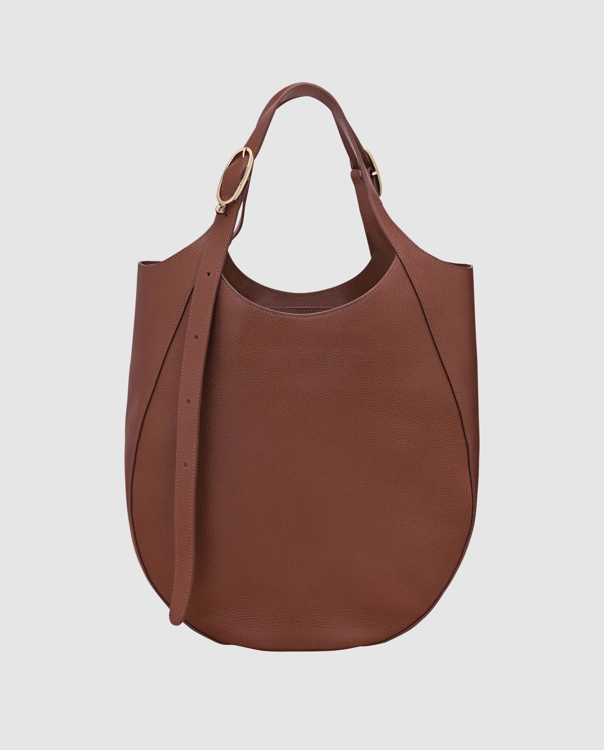 Bolsos de hombro de mujer le foulonné en talla xl - Longchamp - Marrón oscuro Marrón oscuro-4