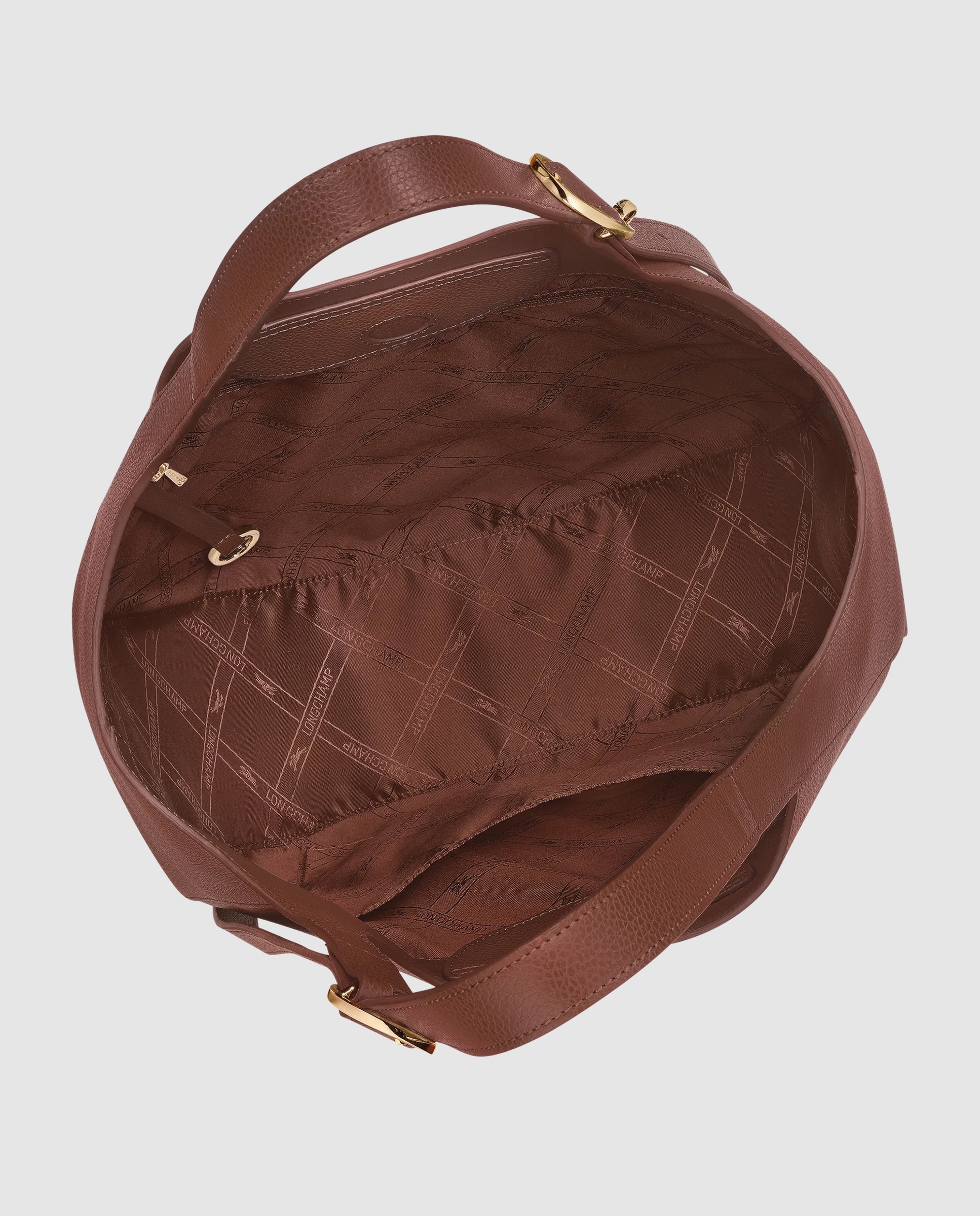 Bolsos de hombro de mujer le foulonné en talla xl - Longchamp - Marrón oscuro Marrón oscuro-5