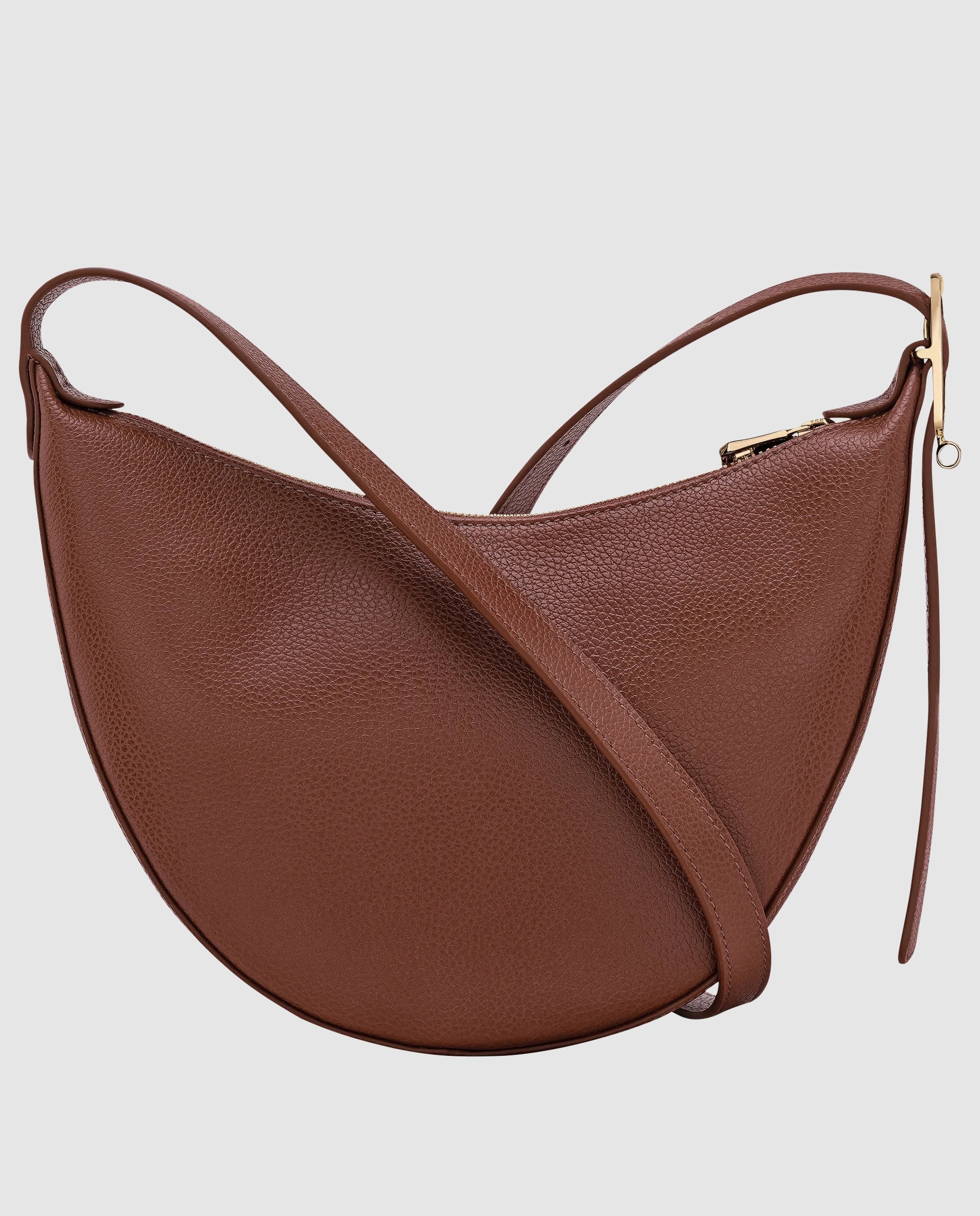 Bandolera de mujer Le Foulonné en talla S - Longchamp - Marrón oscuro Marrón oscuro-4