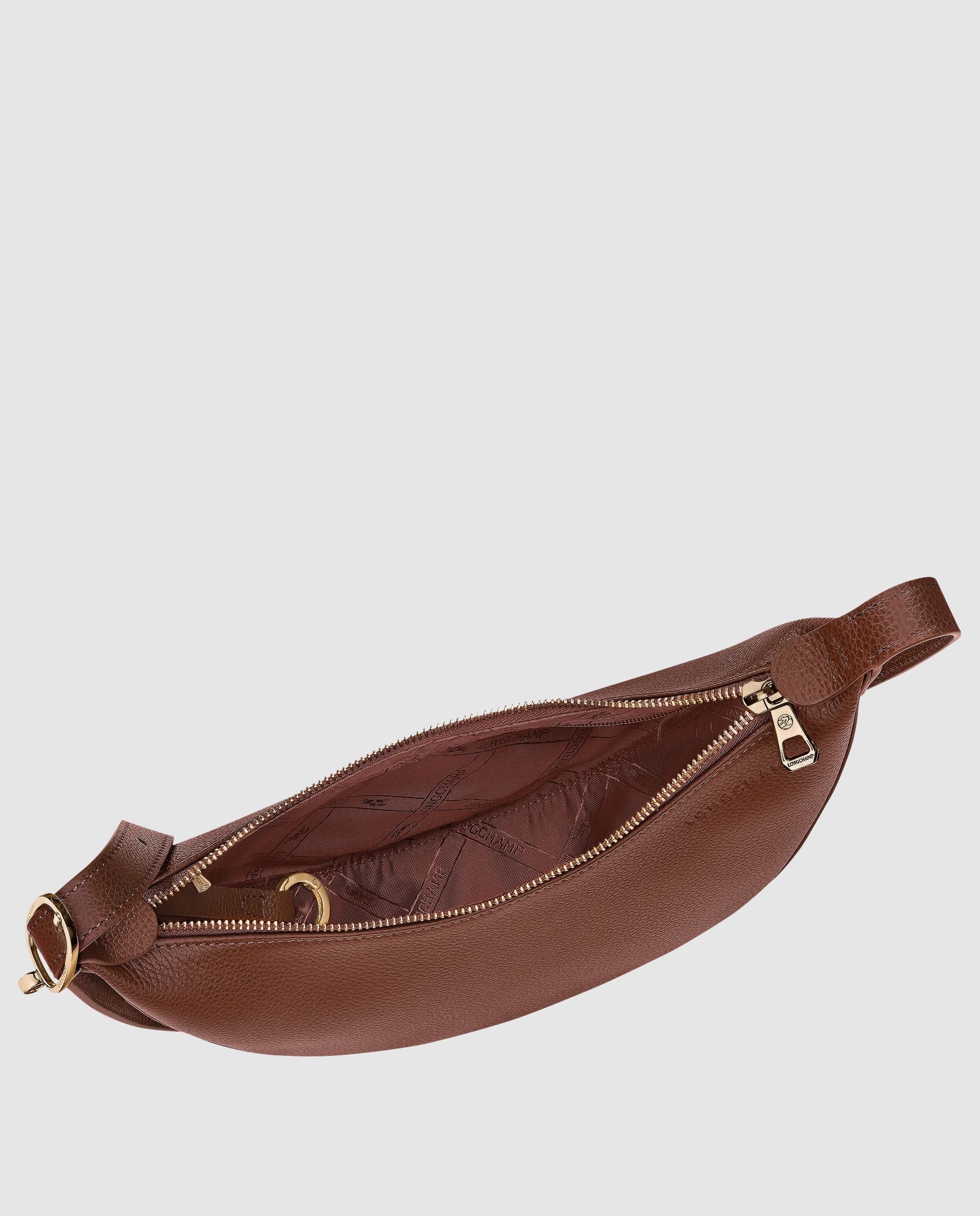 Bandolera de mujer Le Foulonné en talla S - Longchamp - Marrón oscuro Marrón oscuro-5