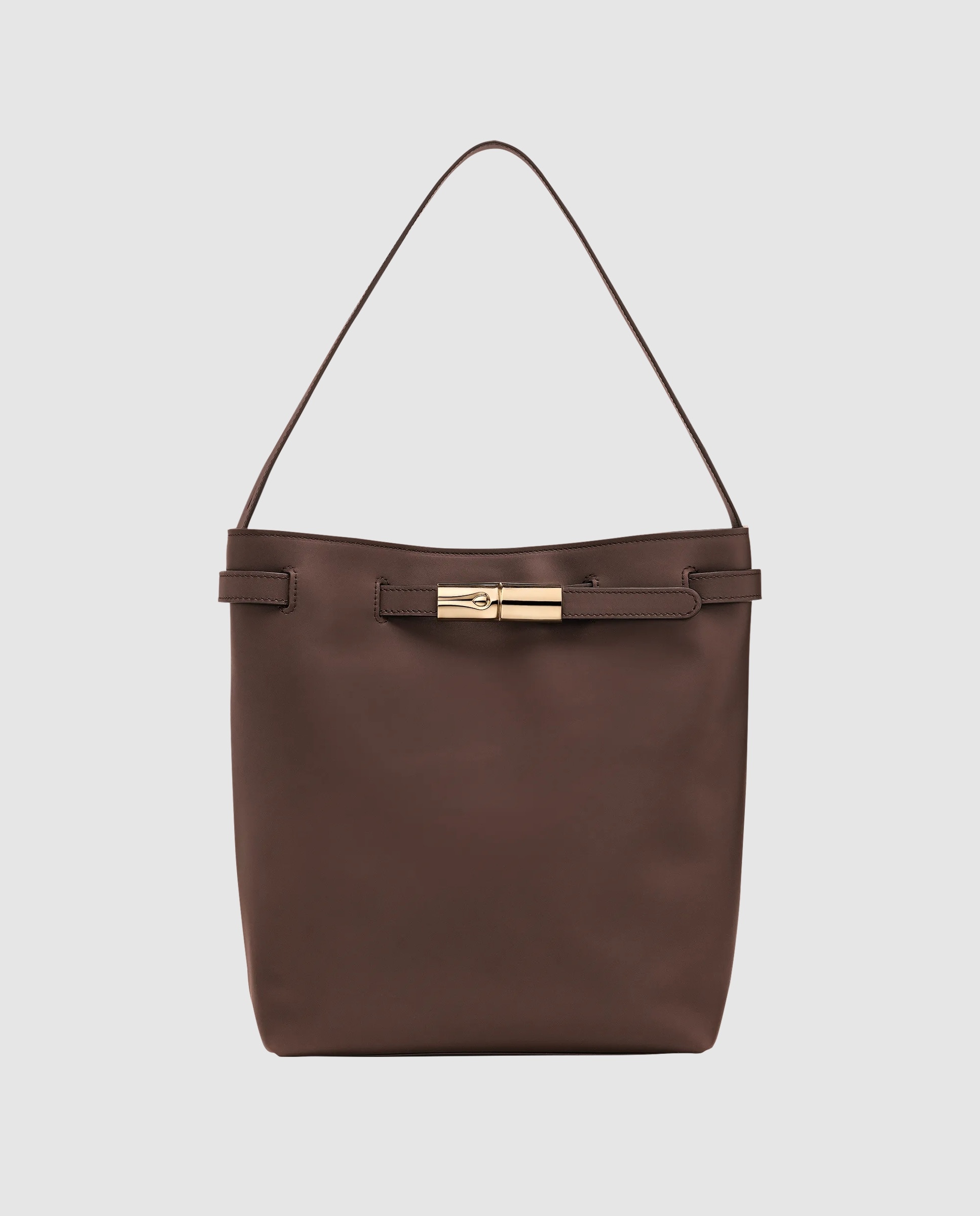 Bolsos de hombro de mujer le smart en talla l - Longchamp - Marrón oscuro Marrón oscuro-1
