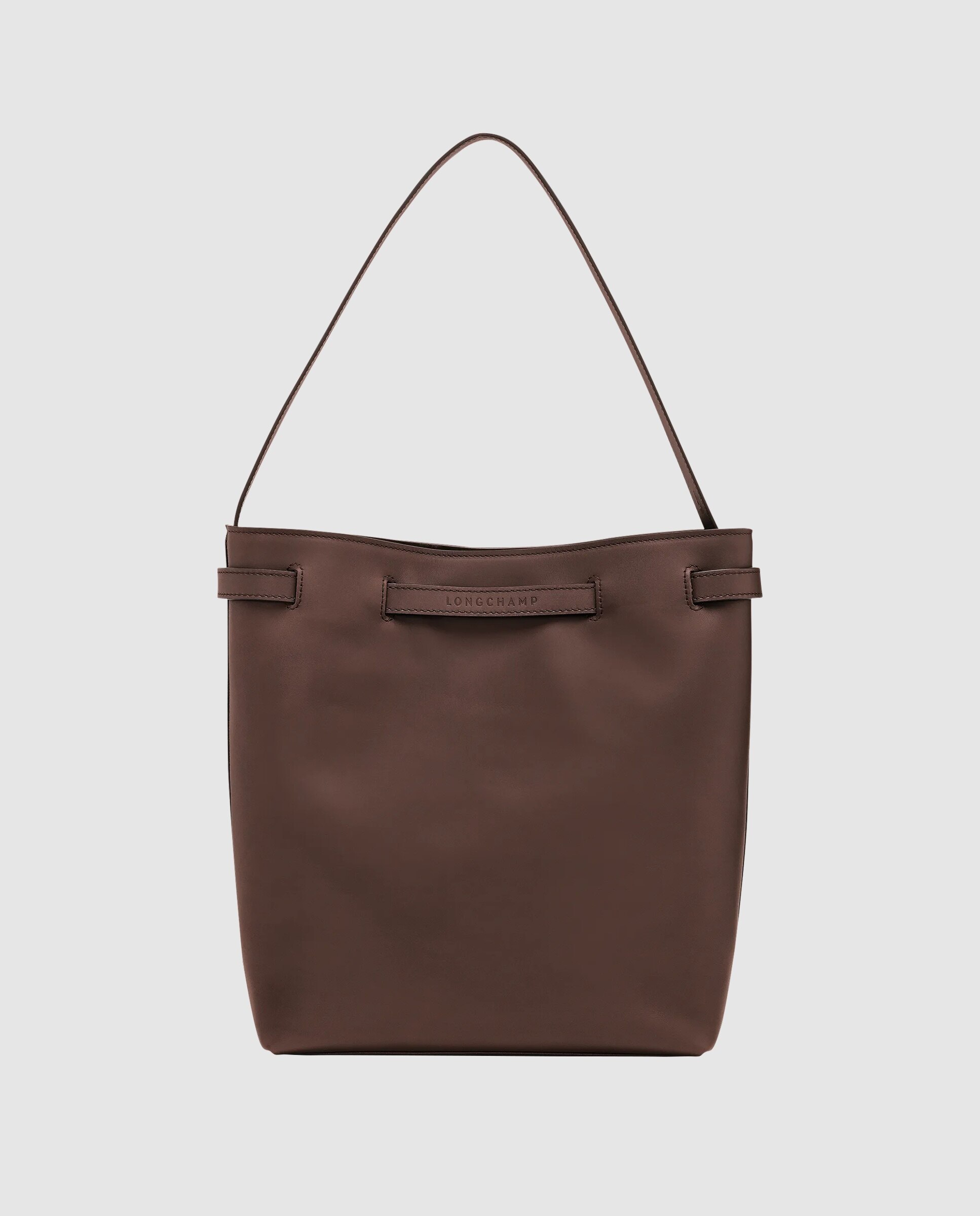 Bolsos de hombro de mujer le smart en talla l - Longchamp - Marrón oscuro Marrón oscuro-3