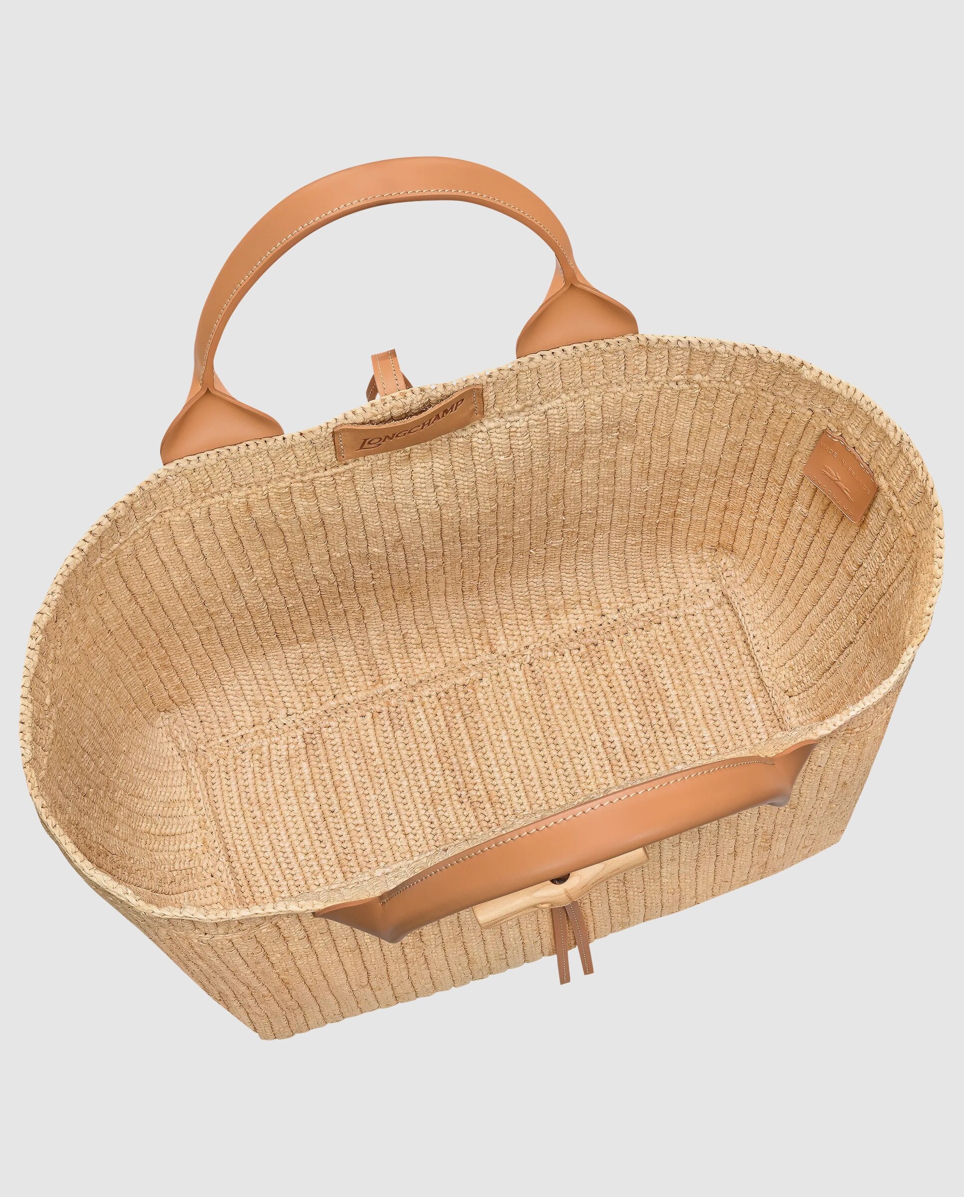 Bolsos de mano de mujer le roseau en talla l - Longchamp - Natural Natural-5