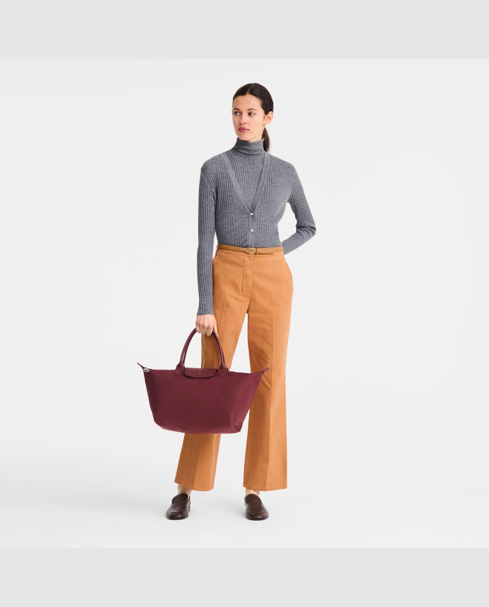 Bolsos de mano de mujer le pliage one en talla l - Longchamp - Burdeos Burdeos-2