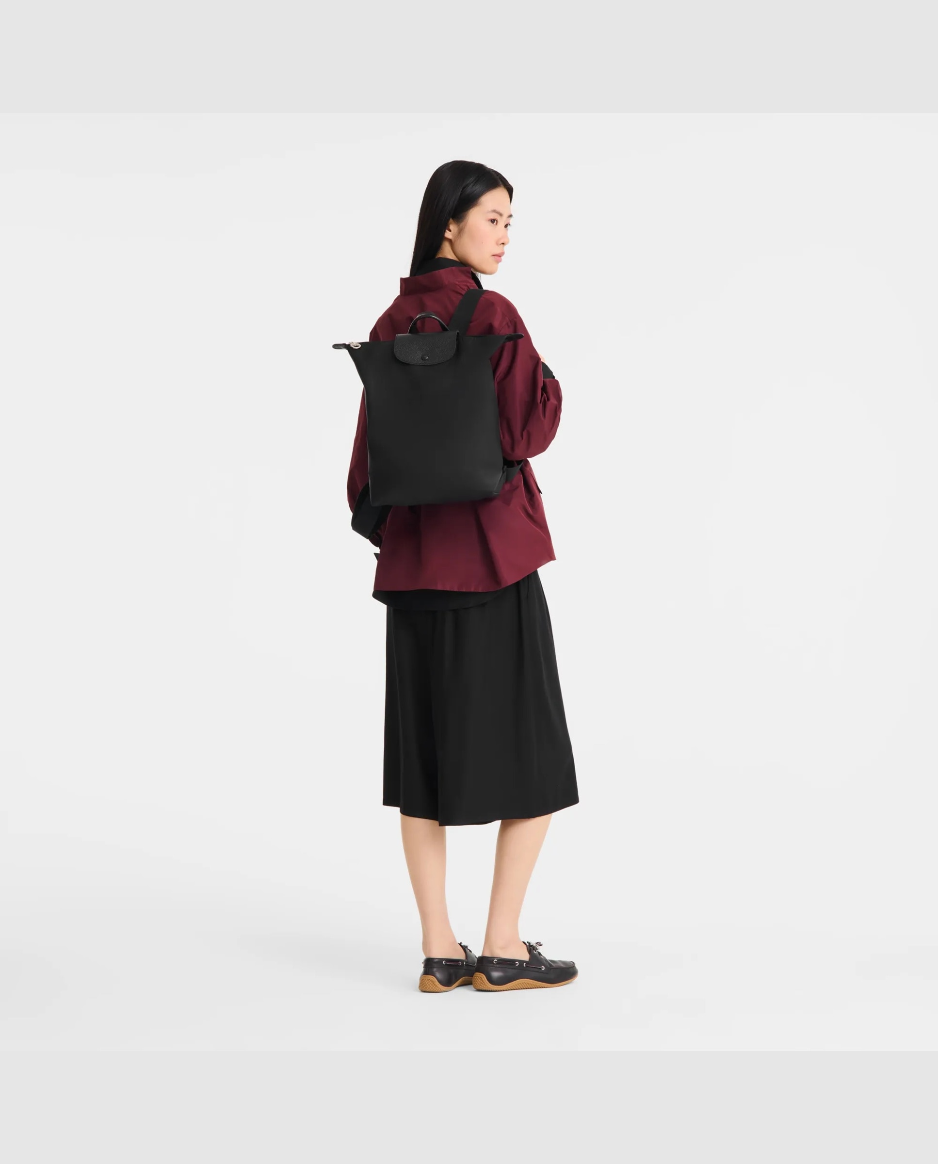 Mochilas de mujer le pliage one en talla m - Longchamp - Negro Negro-2