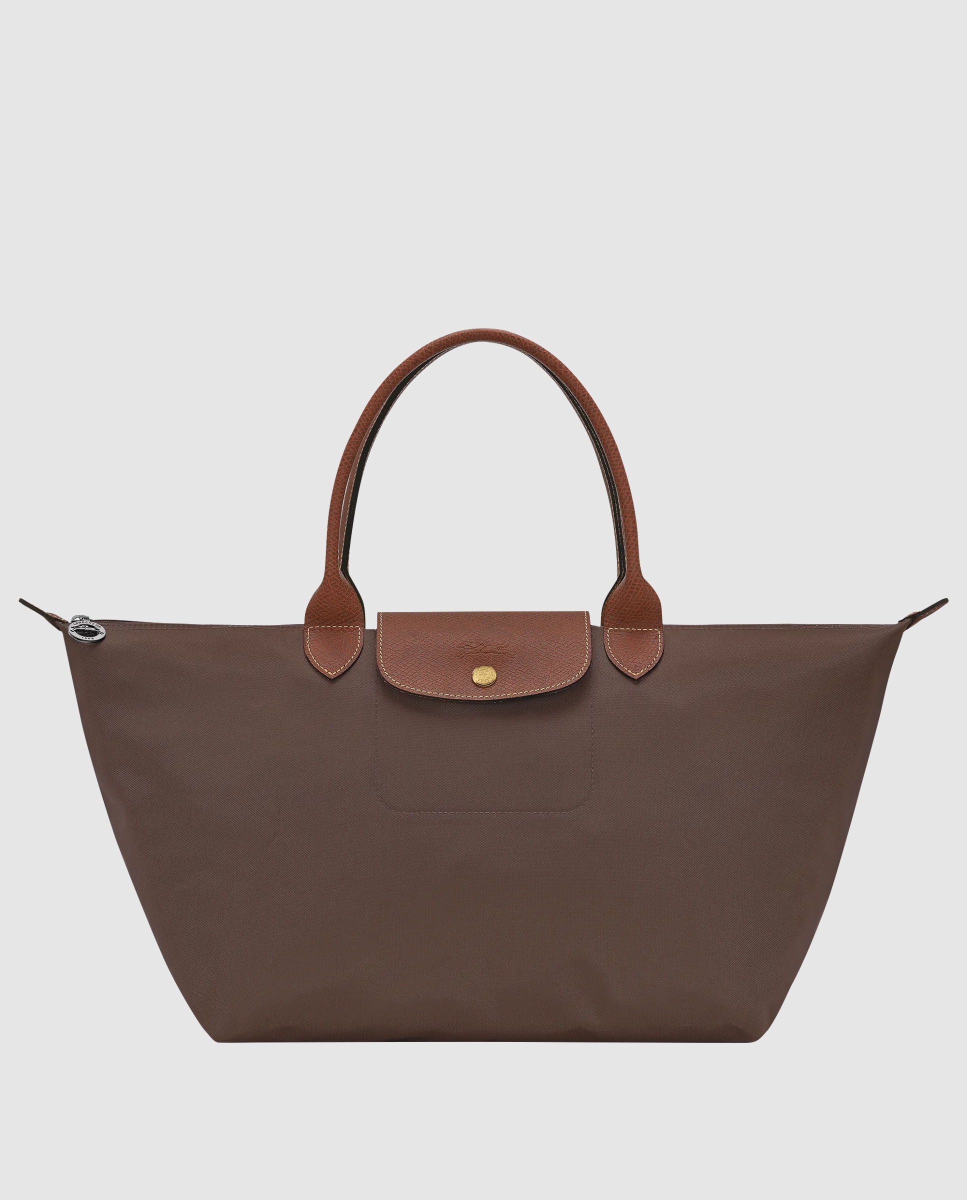Bolsos de mano de mujer le pliage original en talla l - Longchamp - Marrón chocolate Marrón chocolate-1