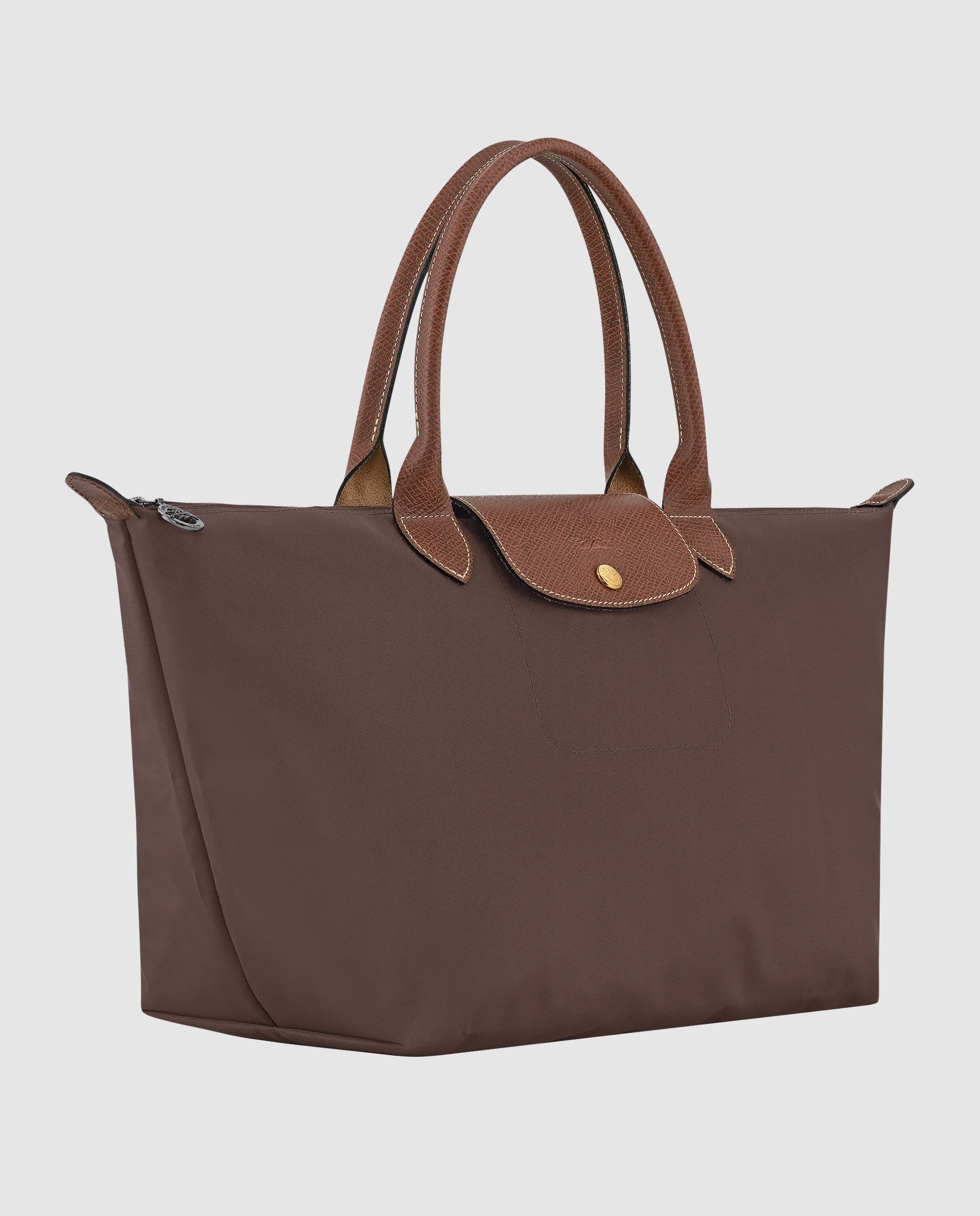 Bolsos de mano de mujer le pliage original en talla l - Longchamp - Marrón chocolate Marrón chocolate-3
