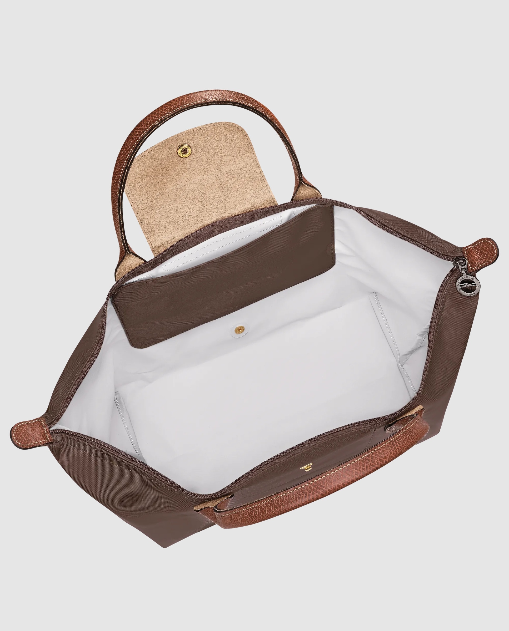 Bolsos de mano de mujer le pliage original en talla l - Longchamp - Marrón chocolate Marrón chocolate-4