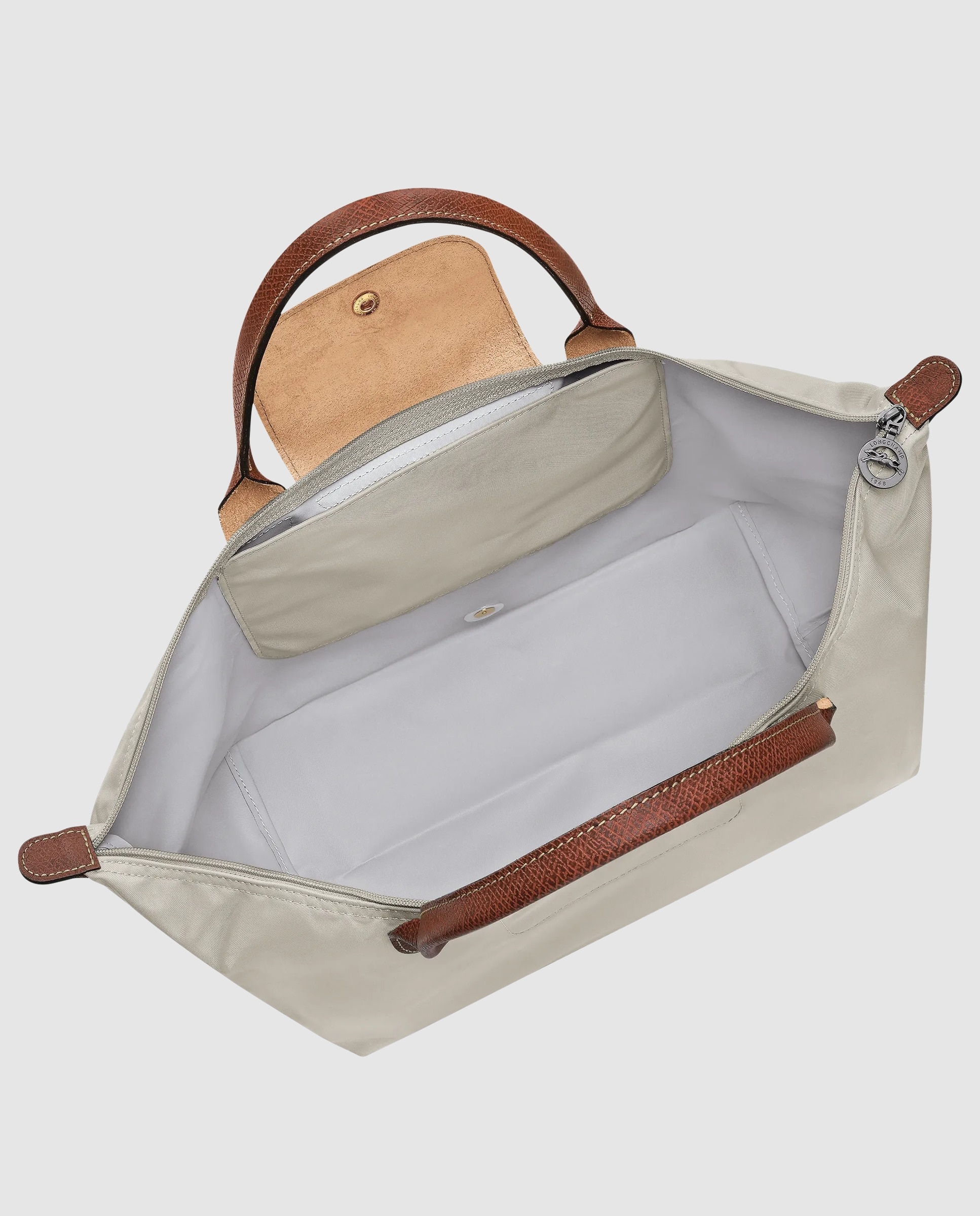 Bolsos de mano de mujer le pliage original en talla l - Longchamp - Gris claro Gris claro-5