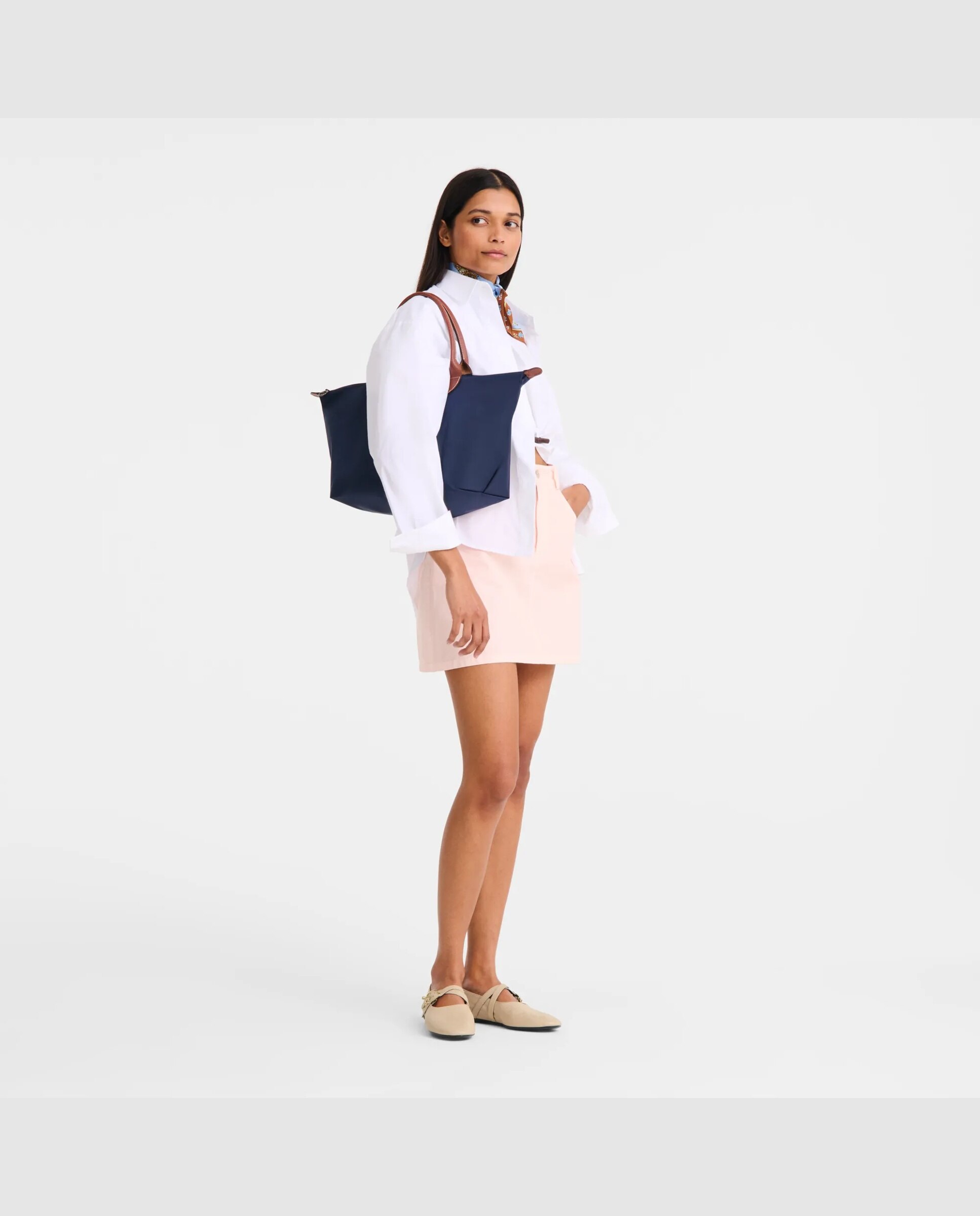 Bolsos de mano de mujer le pliage original en talla l - Longchamp - Azul marino Azul marino-2