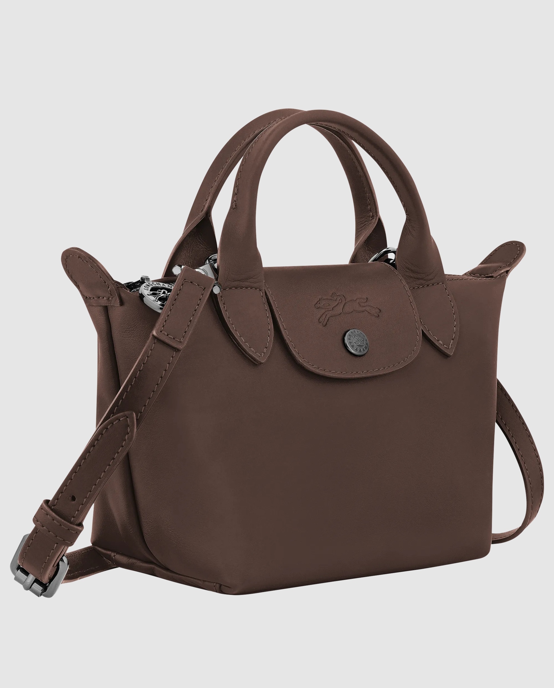 Bolso de mano de mujer Le Pliage Xtra en talla XS - Longchamp - Marrón chocolate Marrón chocolate-3