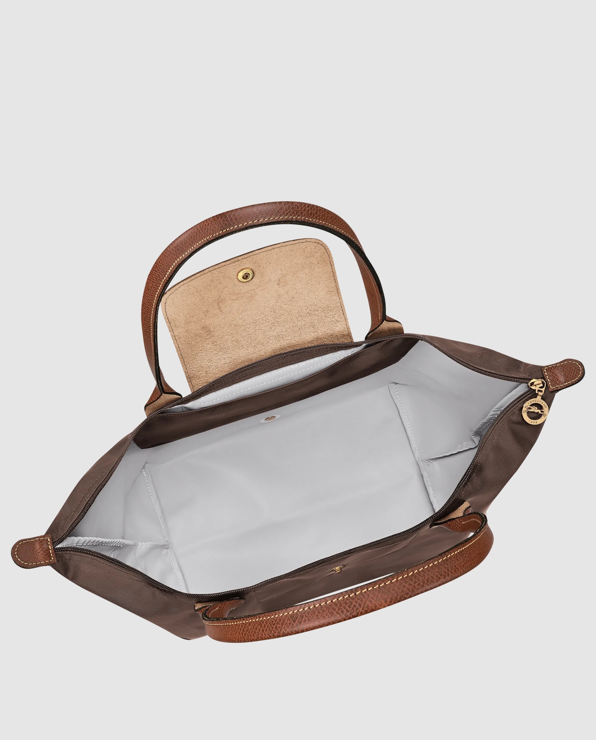 Bolsos de hombro de mujer le pliage original en talla l - Longchamp - Marrón chocolate Marrón chocolate-4