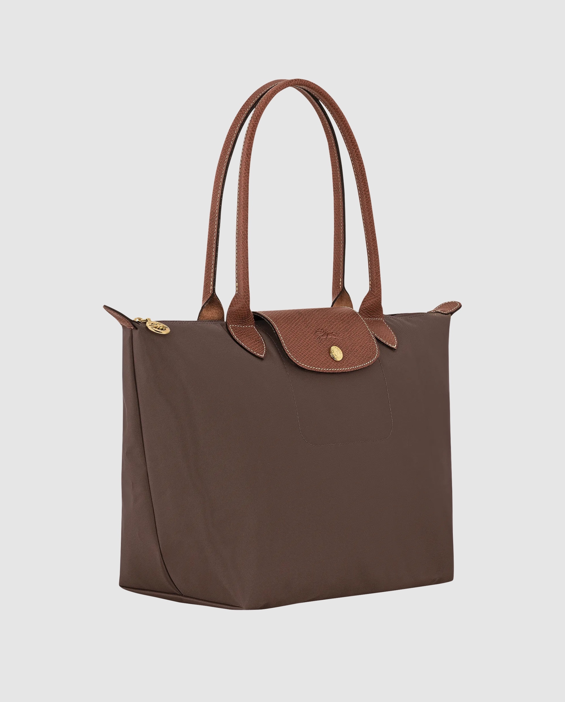 Bolsos de hombro de mujer le pliage original en talla m - Longchamp - Marrón chocolate Marrón chocolate-3