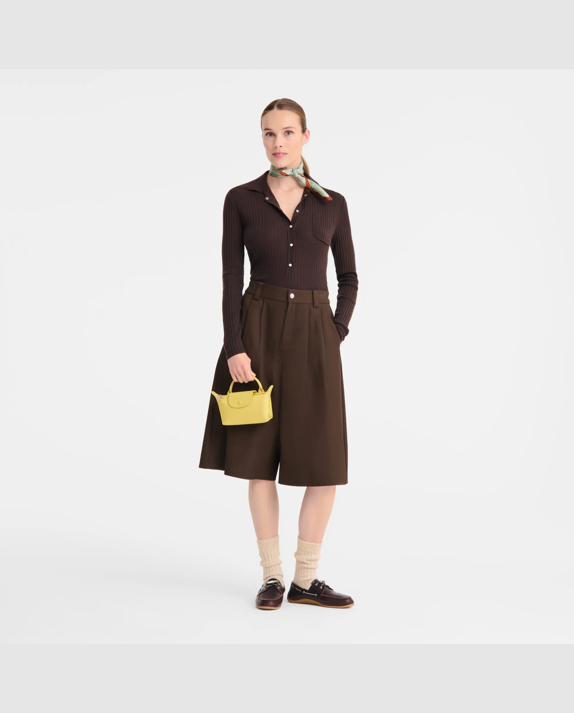 Bolsos pequeños de mujer le pliage one - Longchamp - Amarillo limón Amarillo limón-2