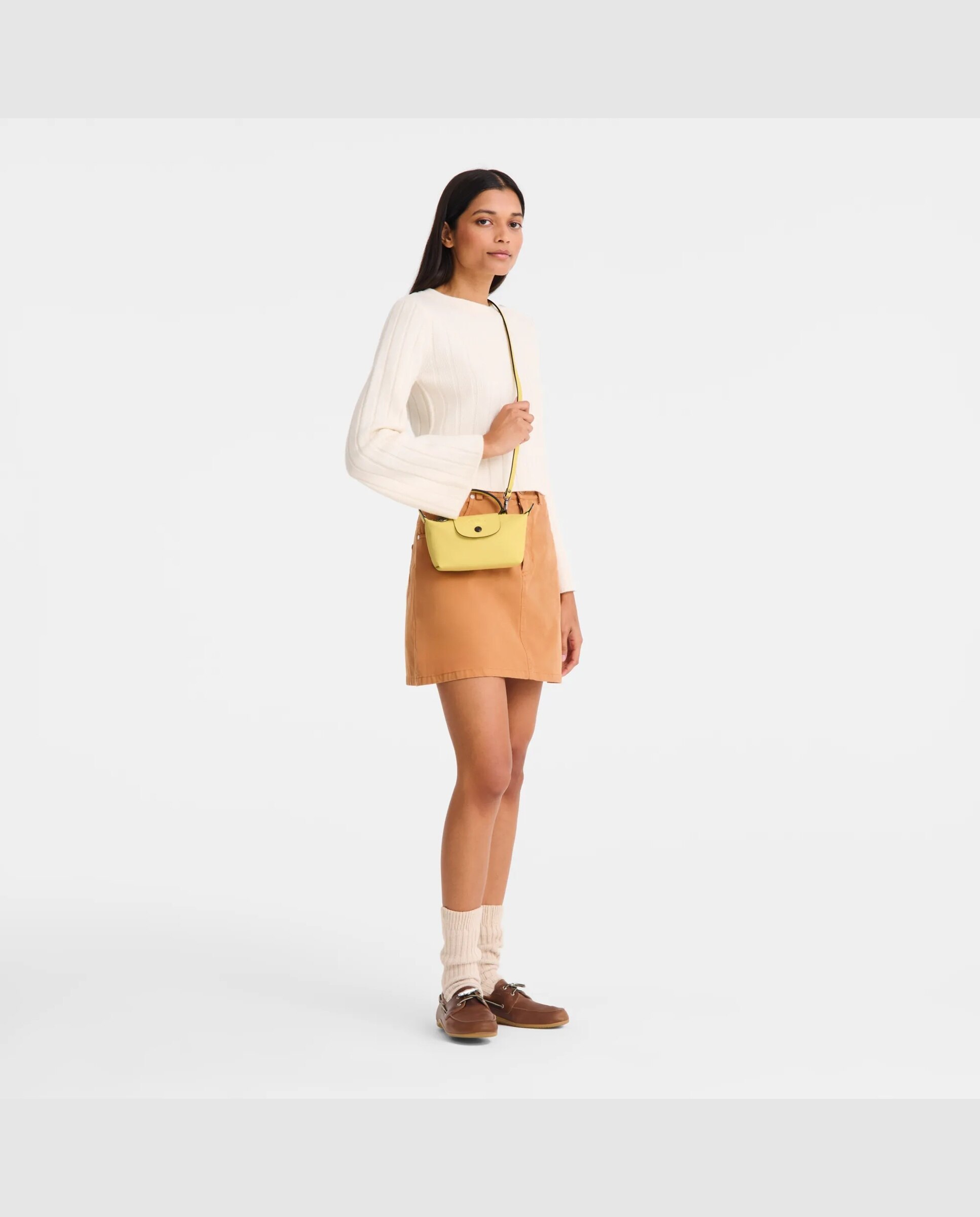 Bolsos pequeños de mujer le pliage xtra en talla xs - Longchamp - Amarillo limón Amarillo limón-2