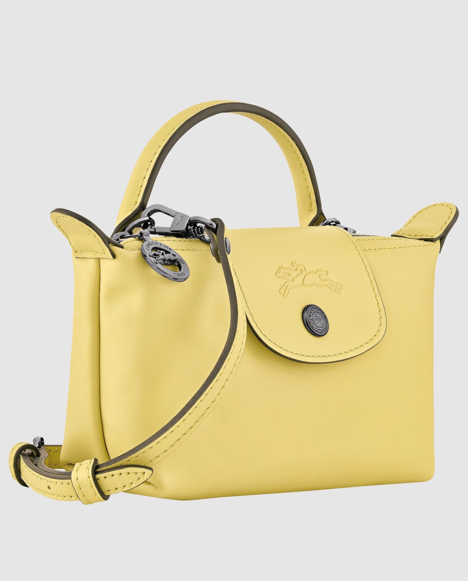 Bolsos pequeños de mujer le pliage xtra en talla xs - Longchamp - Amarillo limón Amarillo limón-3