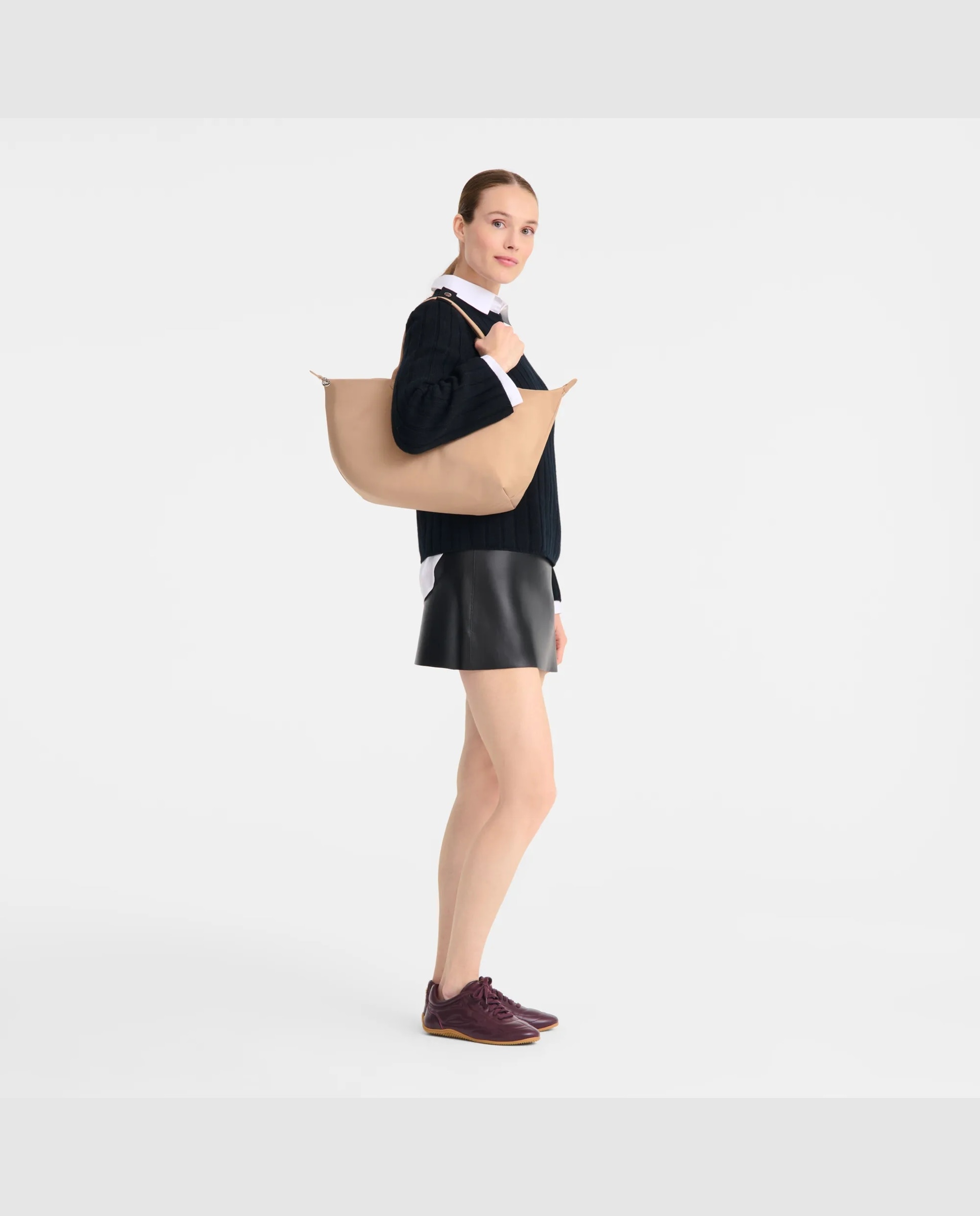 Bolsos de mano de mujer le pliage one en talla l - Longchamp - Natural Natural-2
