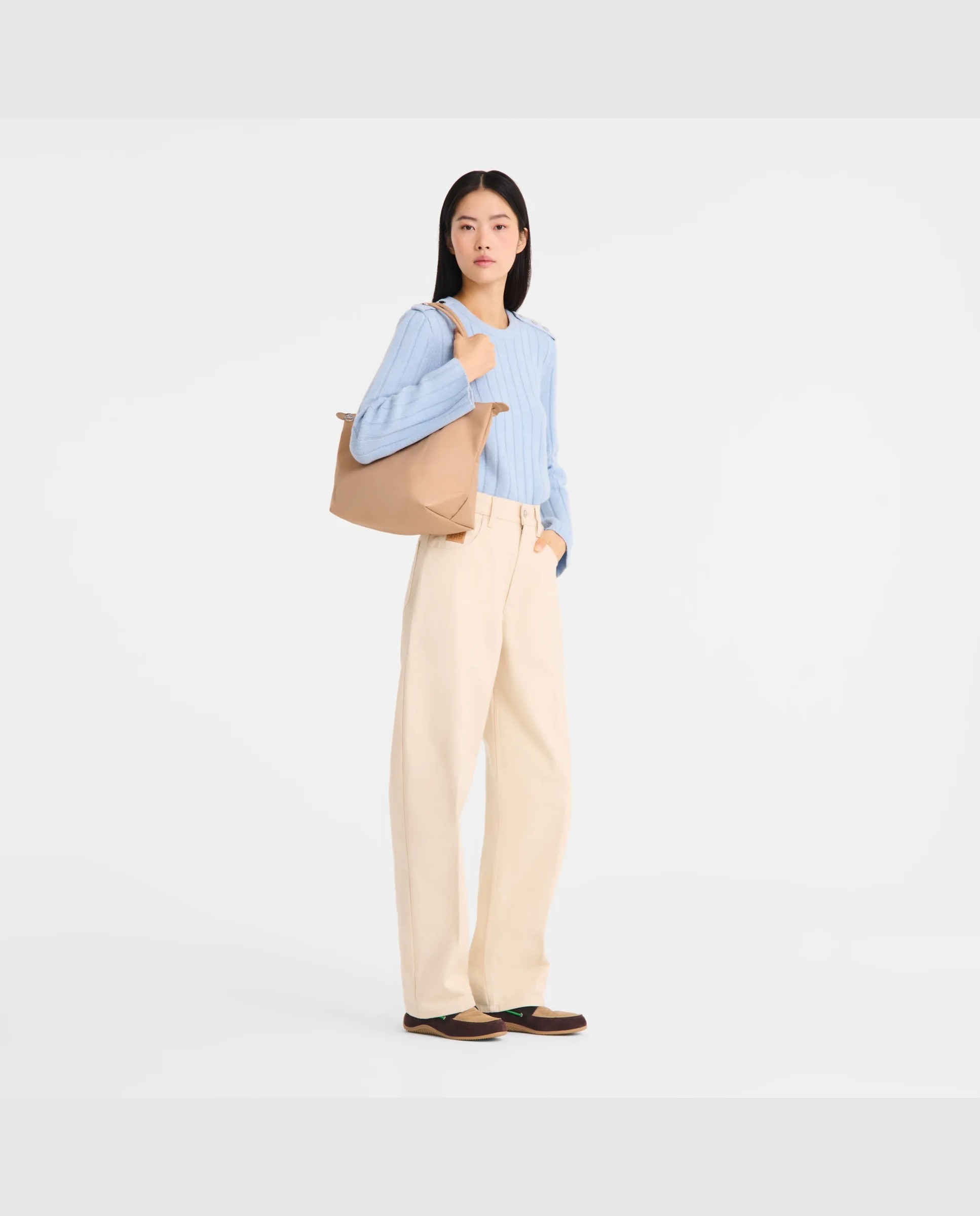 Bolsos de hombro de mujer le pliage one en talla xl - Longchamp - Natural Natural-2
