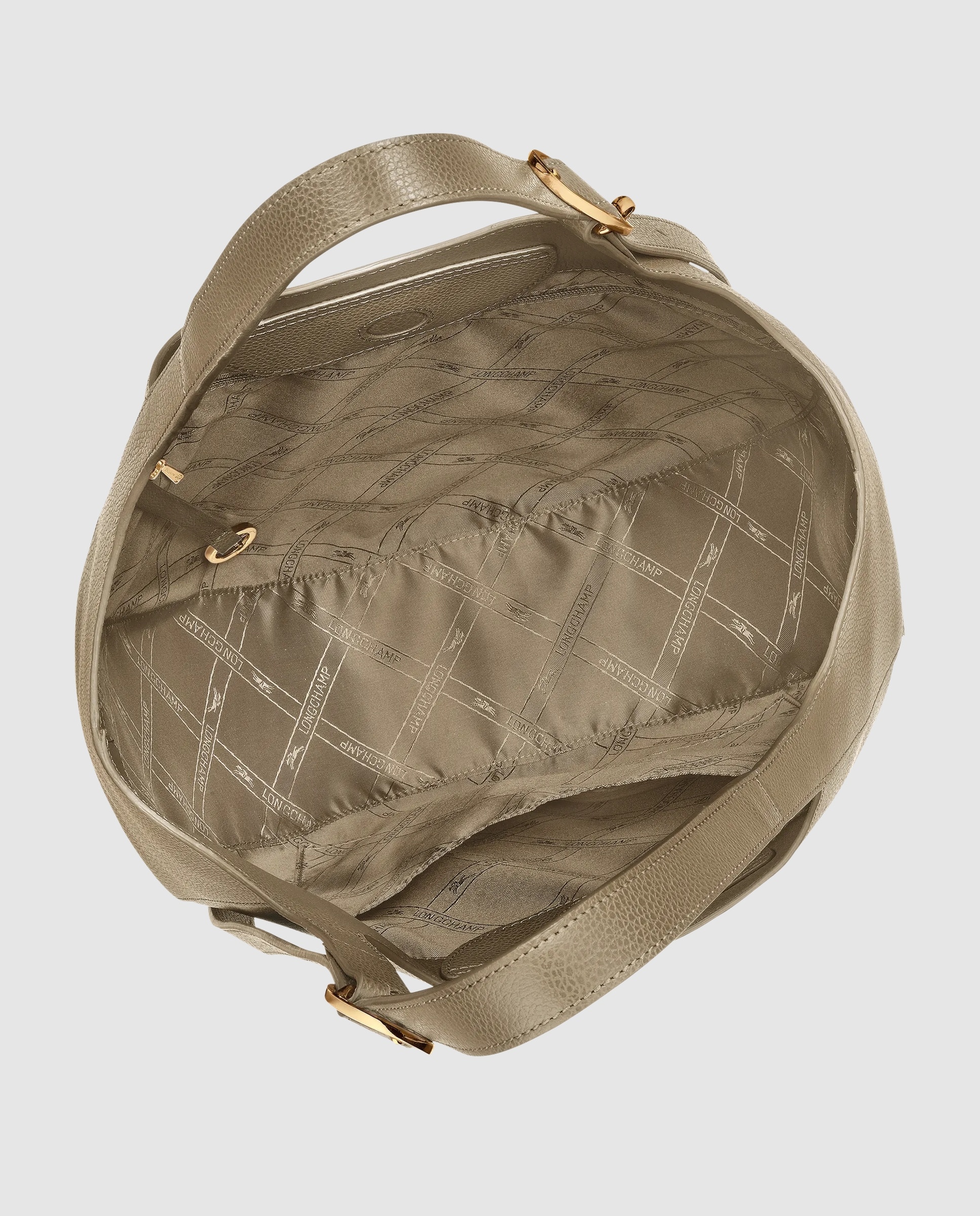 Bolsos de hombro de mujer le foulonné en talla xl - Longchamp - Verde pardo Verde pardo-5
