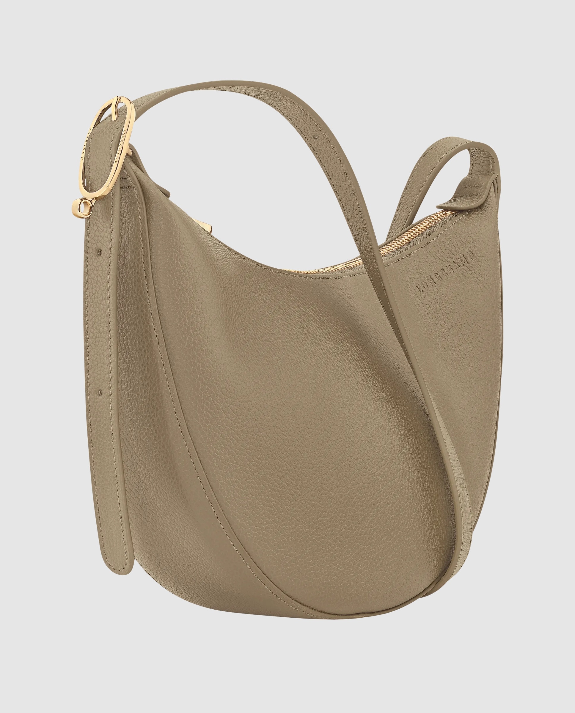 Bandolera de mujer Le Foulonné en talla S - Longchamp - Marrón claro Verde pardo-3