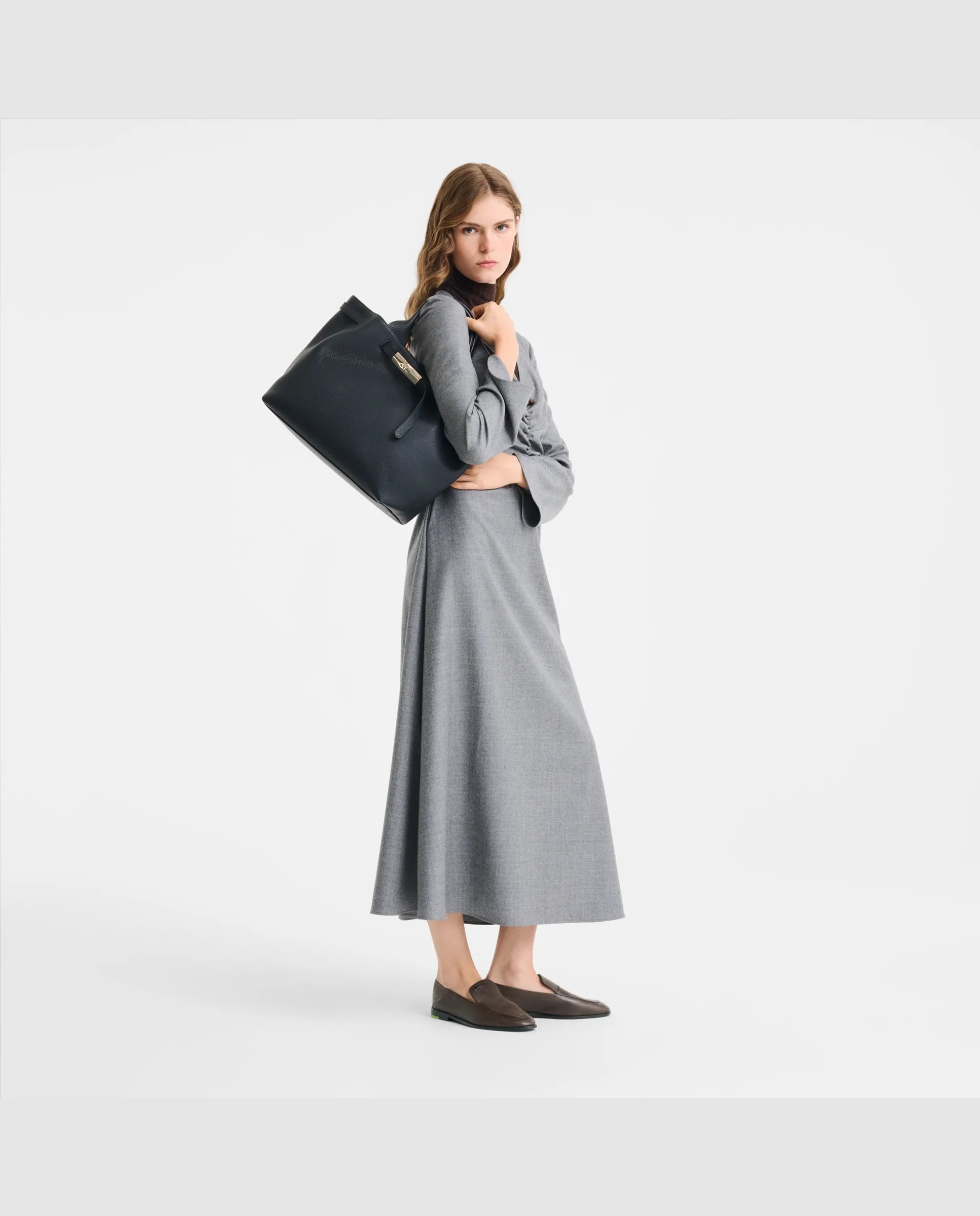Bolsos de mano de mujer le smart en talla l - Longchamp - Negro Negro-2