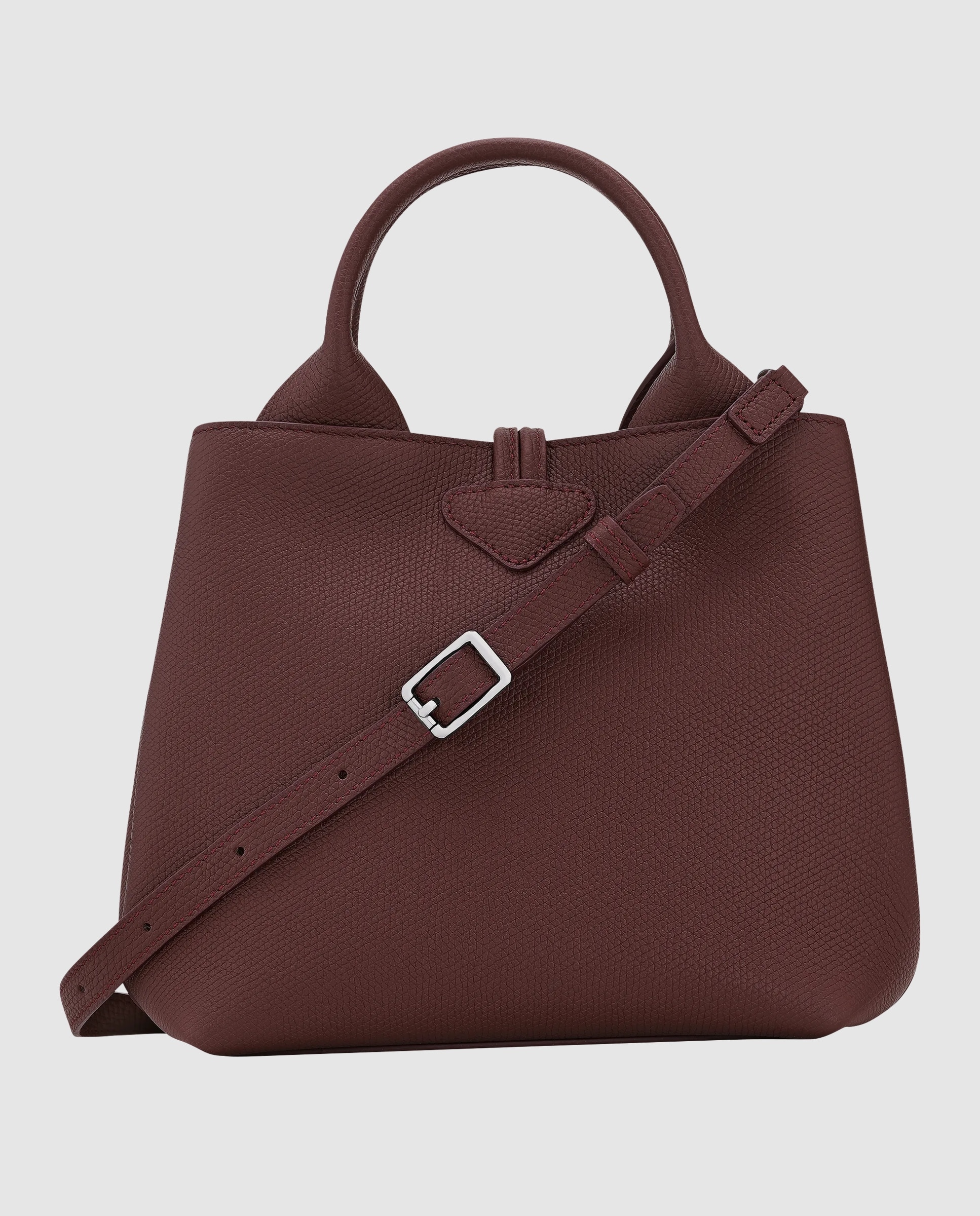 Bolsos de mano de mujer le roseau en talla s - Longchamp - Marrón claro Burdeos-4