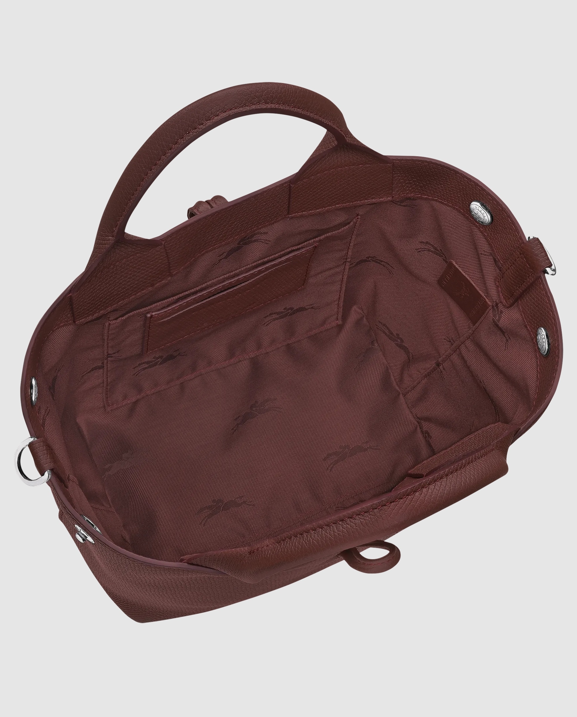 Bolsos de mano de mujer le roseau en talla s - Longchamp - Marrón claro Burdeos-6