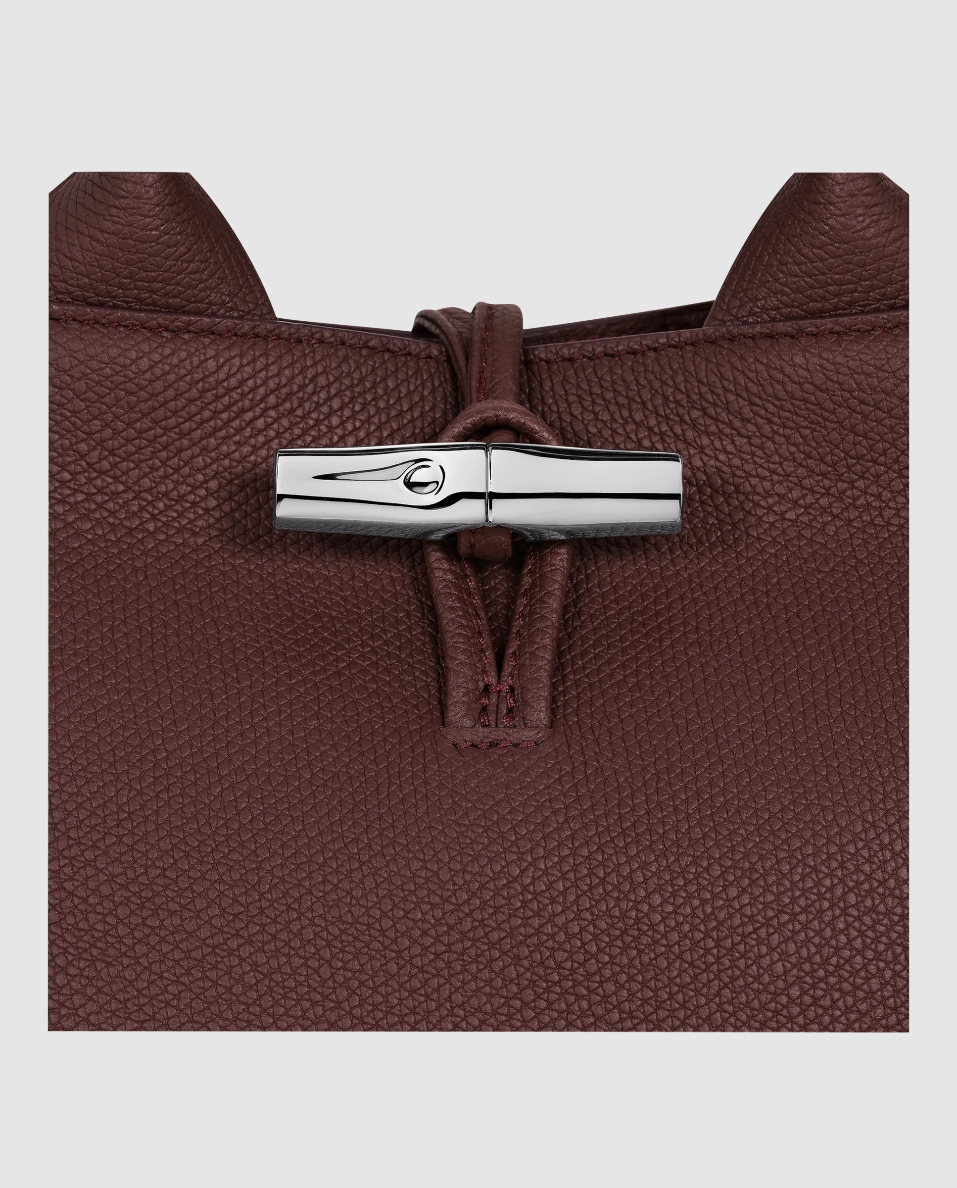 Bolsos de mano de mujer le roseau en talla s - Longchamp - Marrón claro Burdeos-7