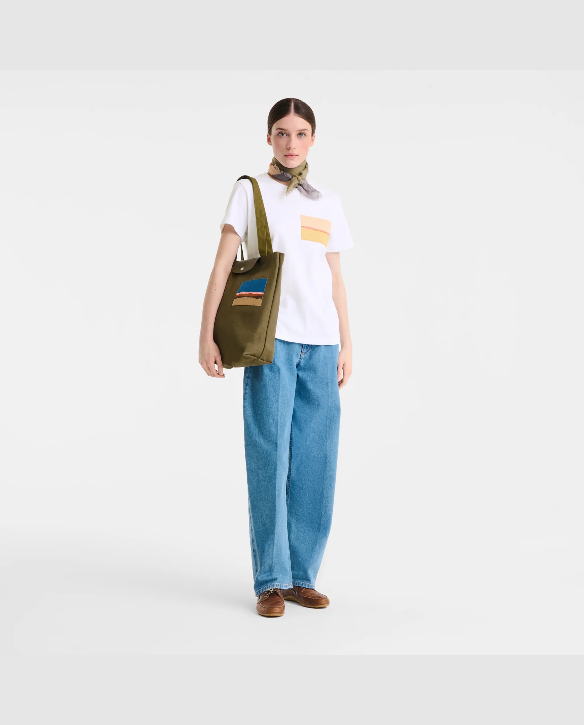 Bolsos de hombro de mujer caroline hélain x longchamp en talla m - Verde Oliva Verde Oliva-2