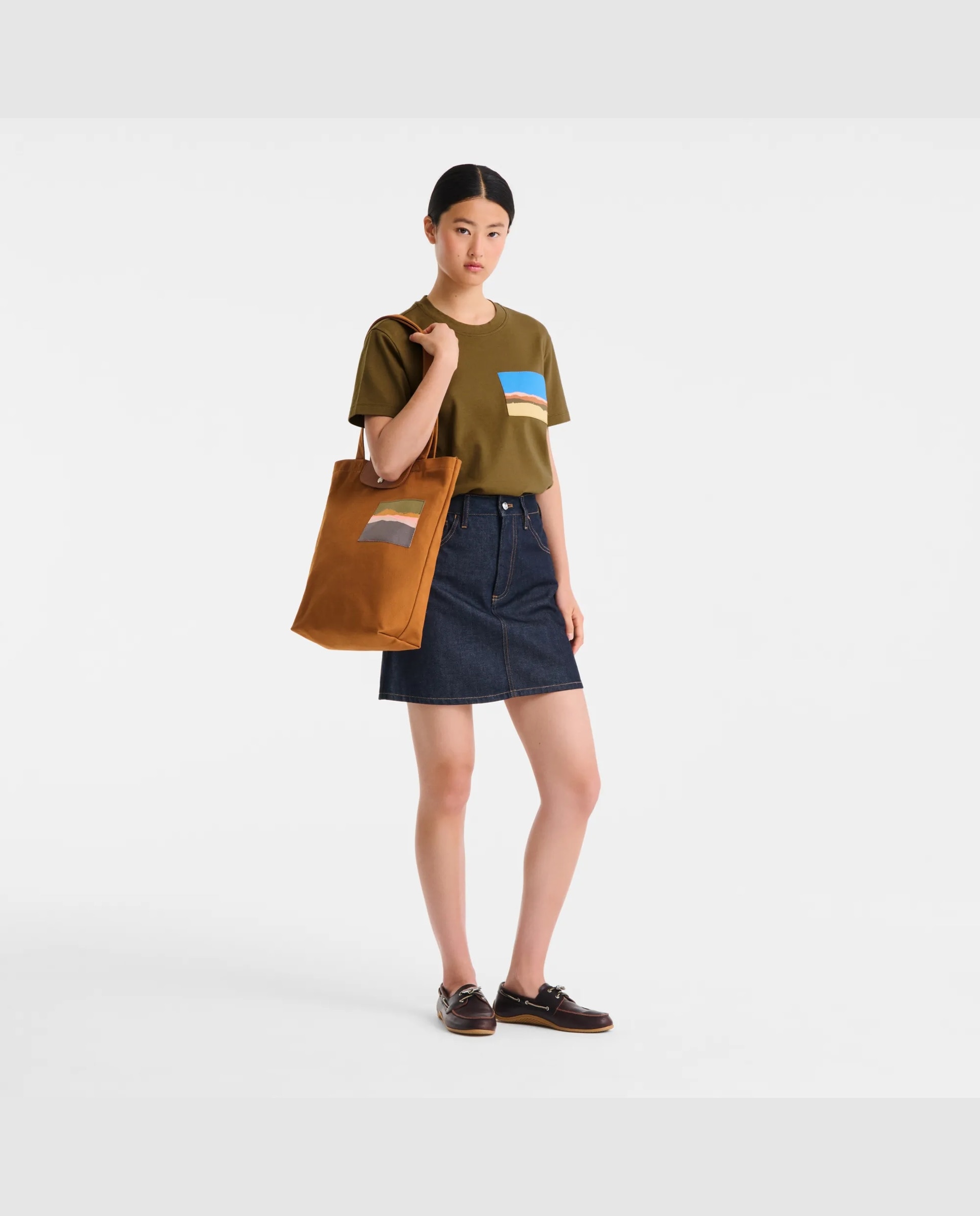 Bolsos de hombro de mujer caroline hélain x longchamp en talla m - Marrón Marrón-2