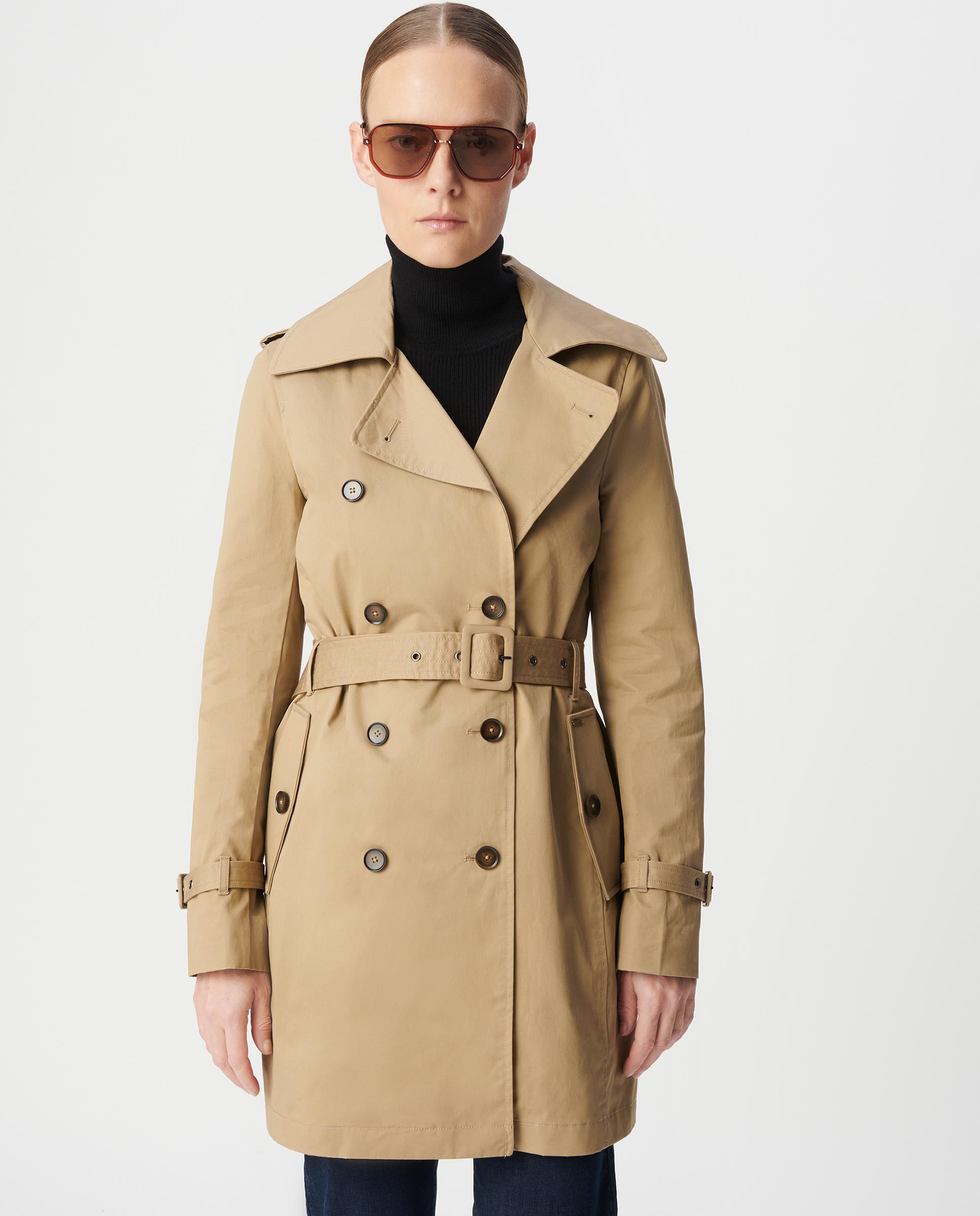 Gabardina de mujer con capucha e interior amovibles - IKKS - Beige Beige-5