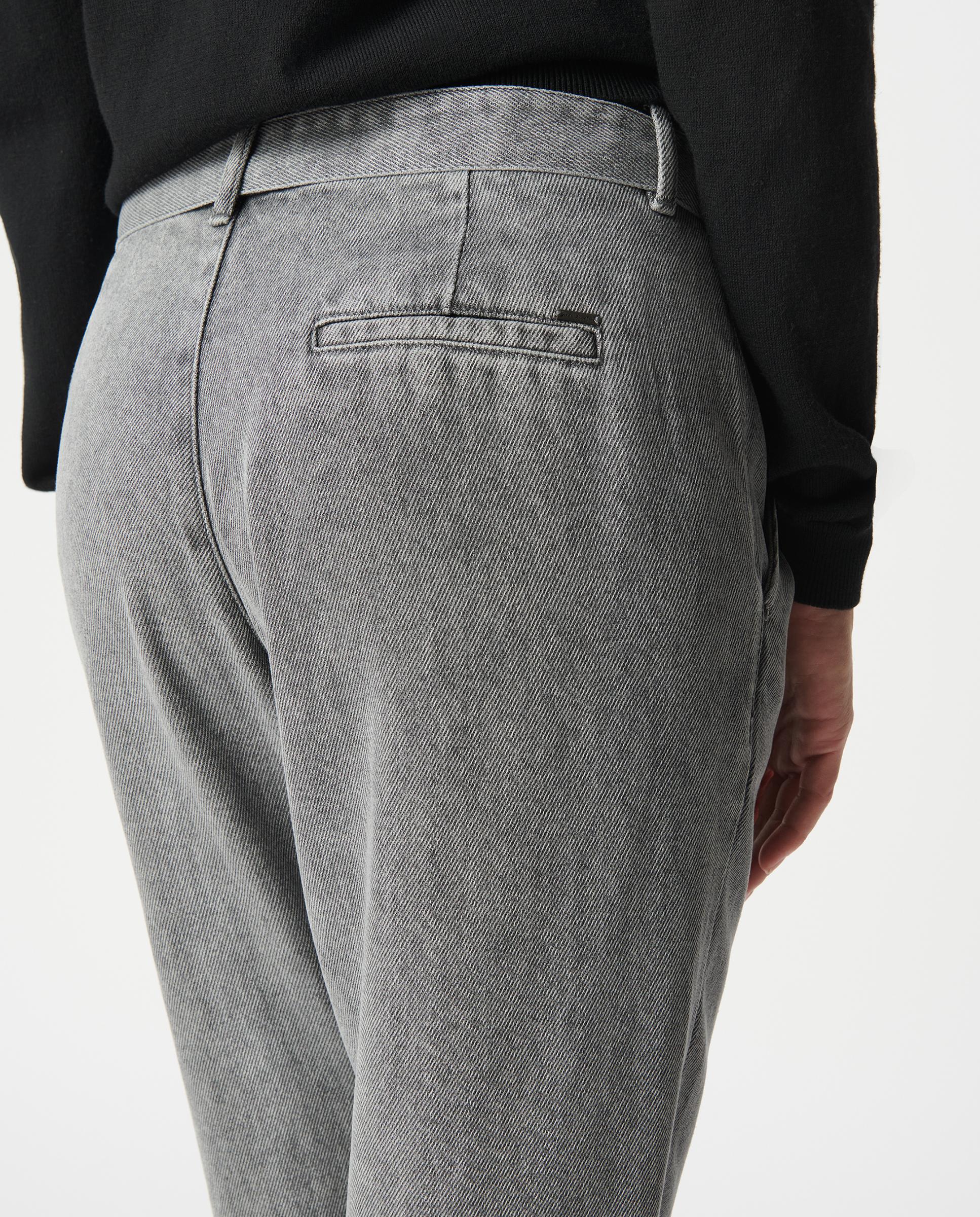 Vaquero ancho de mujer baggy lyocell® cropped - IKKS - Gris Gris-4