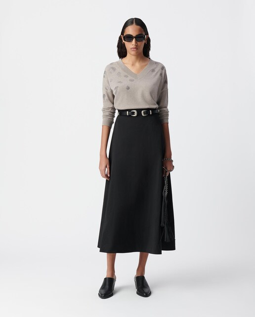 Imagen 0 de Jersey de mujer con cuello de pico