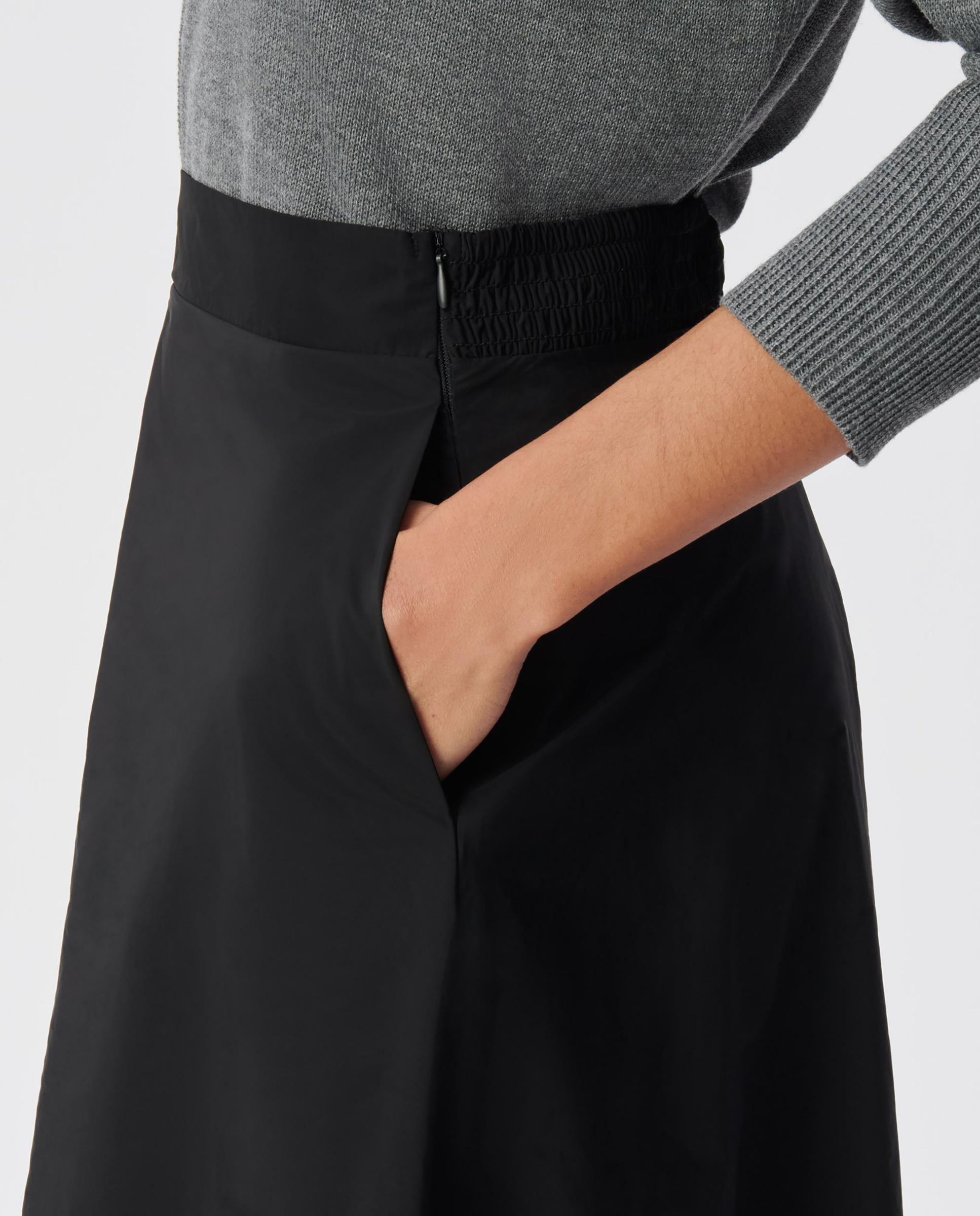Imagen 4 de Falda larga trapecio de nailon - IKKS - Negro Negro